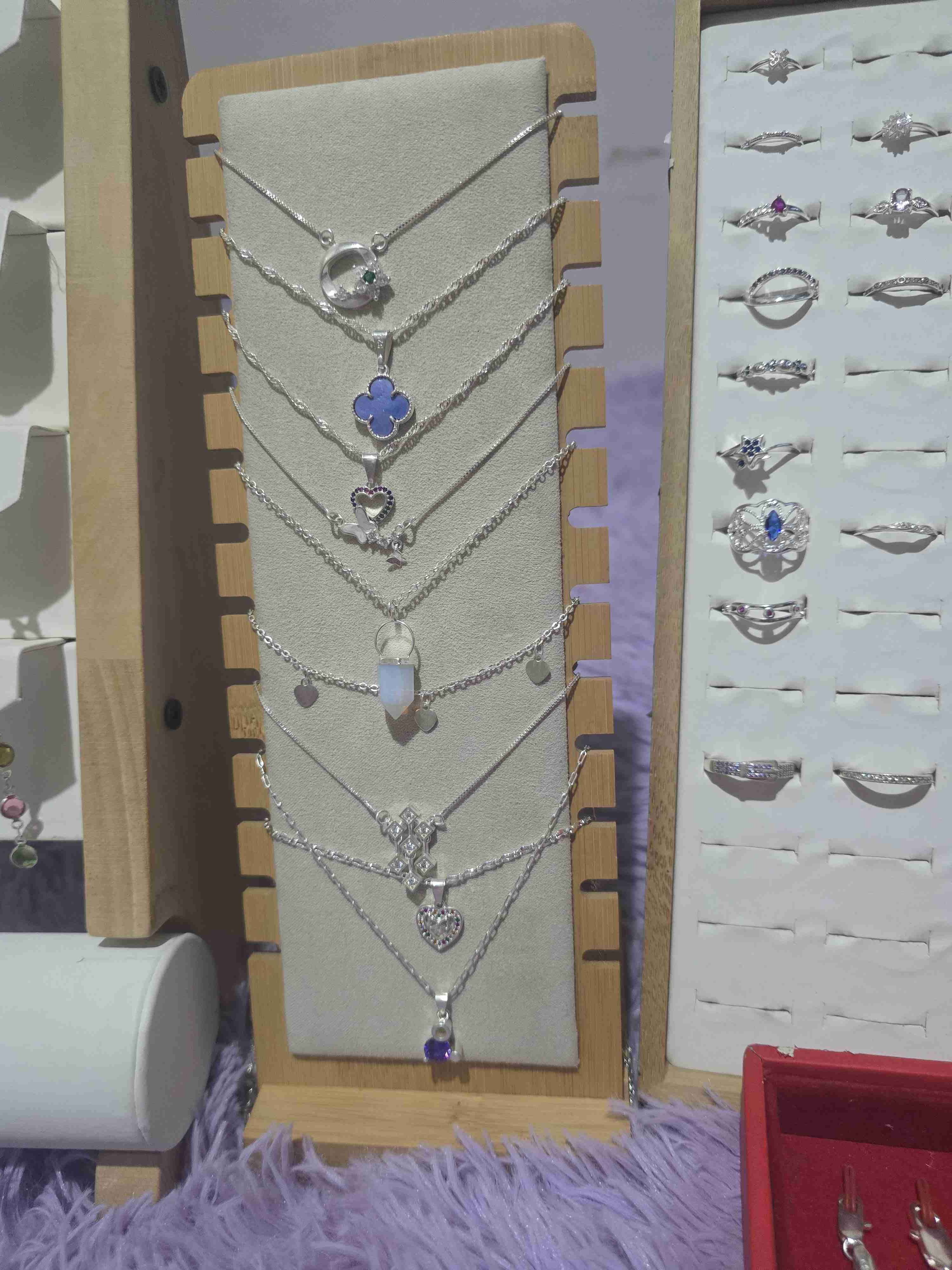 Collar de plata con dijes - miniatura 6