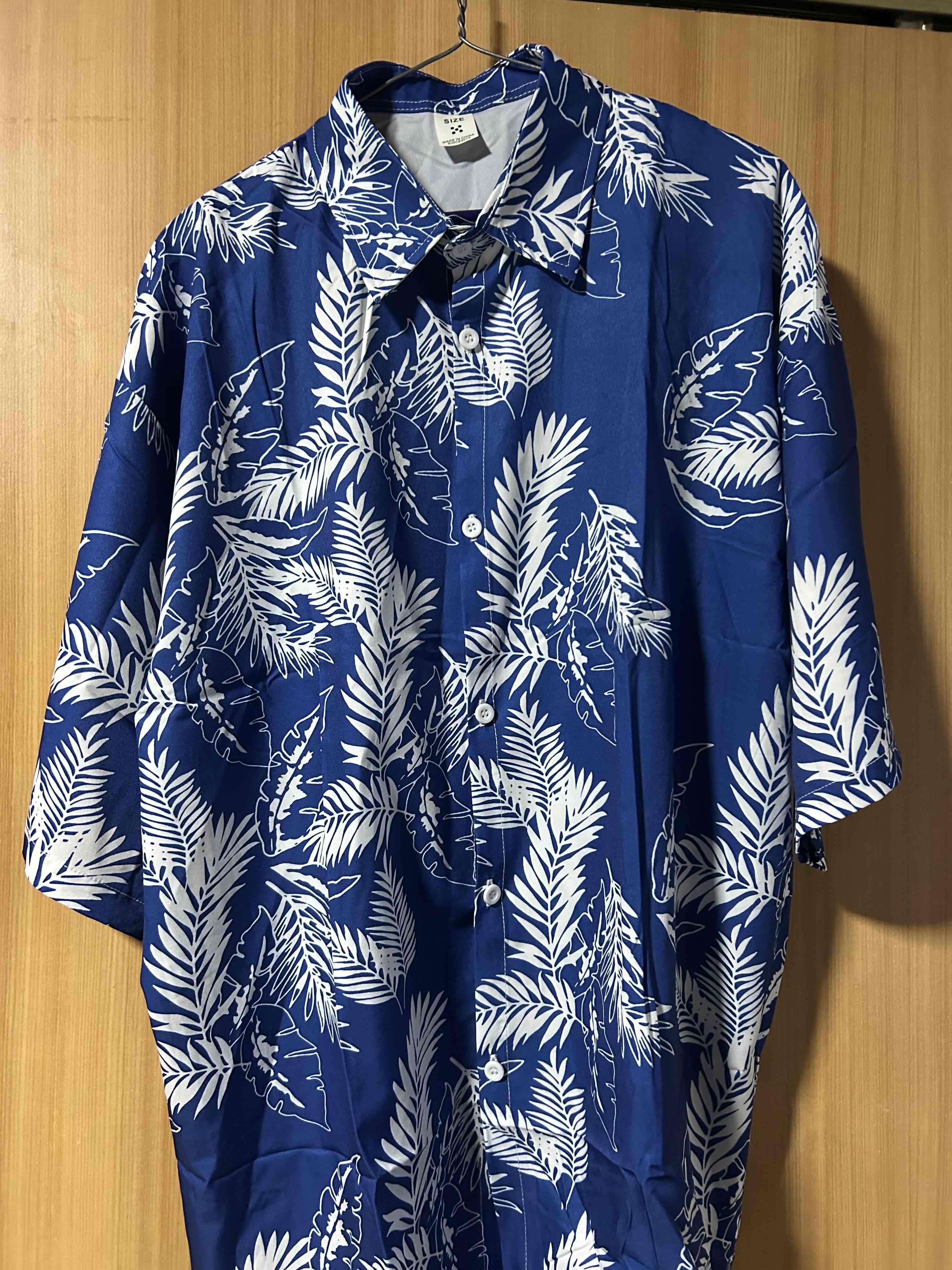 Camisa Hawaiana Playera Floral De Manga Corta 3XL - miniatura 3