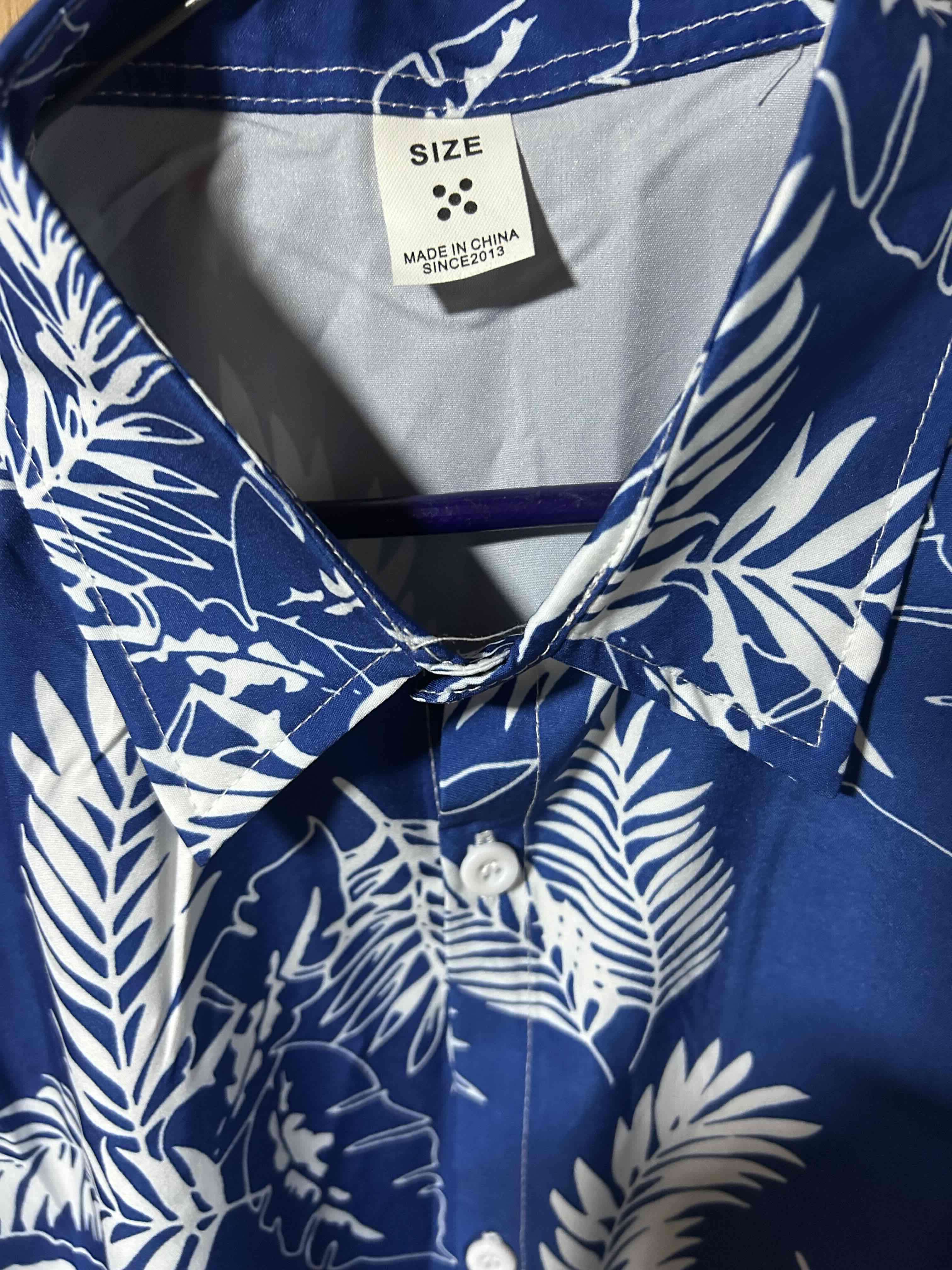 Camisa Hawaiana Playera Floral De Manga Corta 3XL - miniatura 4