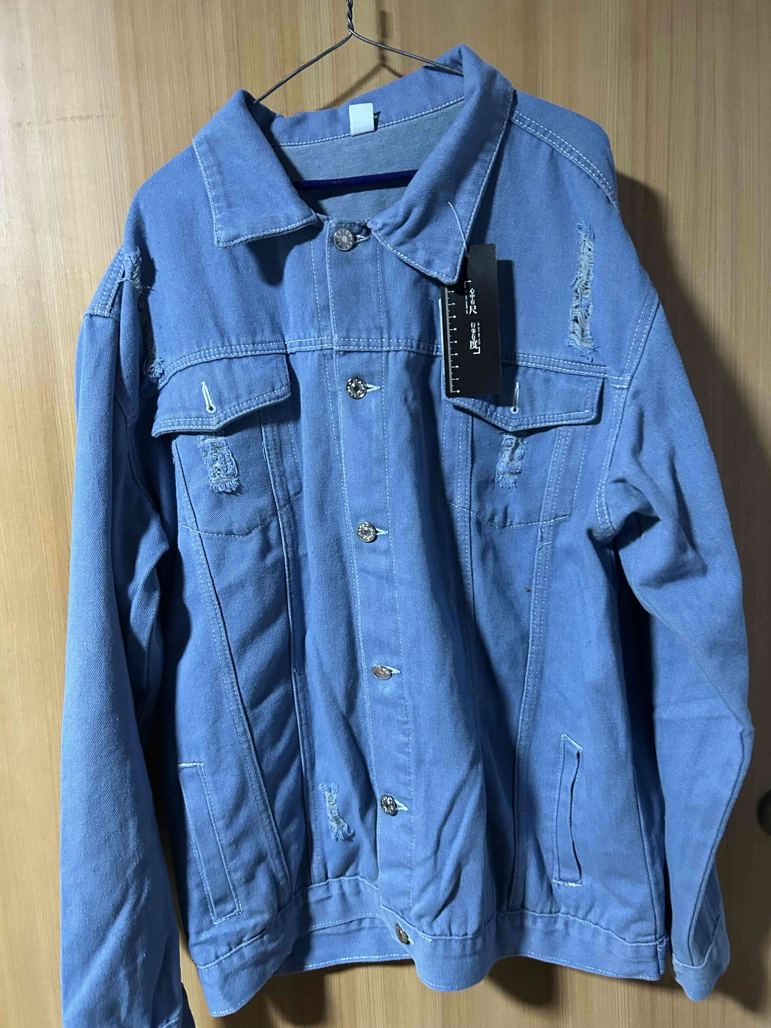 Chaqueta Jeans Mezclilla Azul Clásico Hombre 3XL - miniatura 2