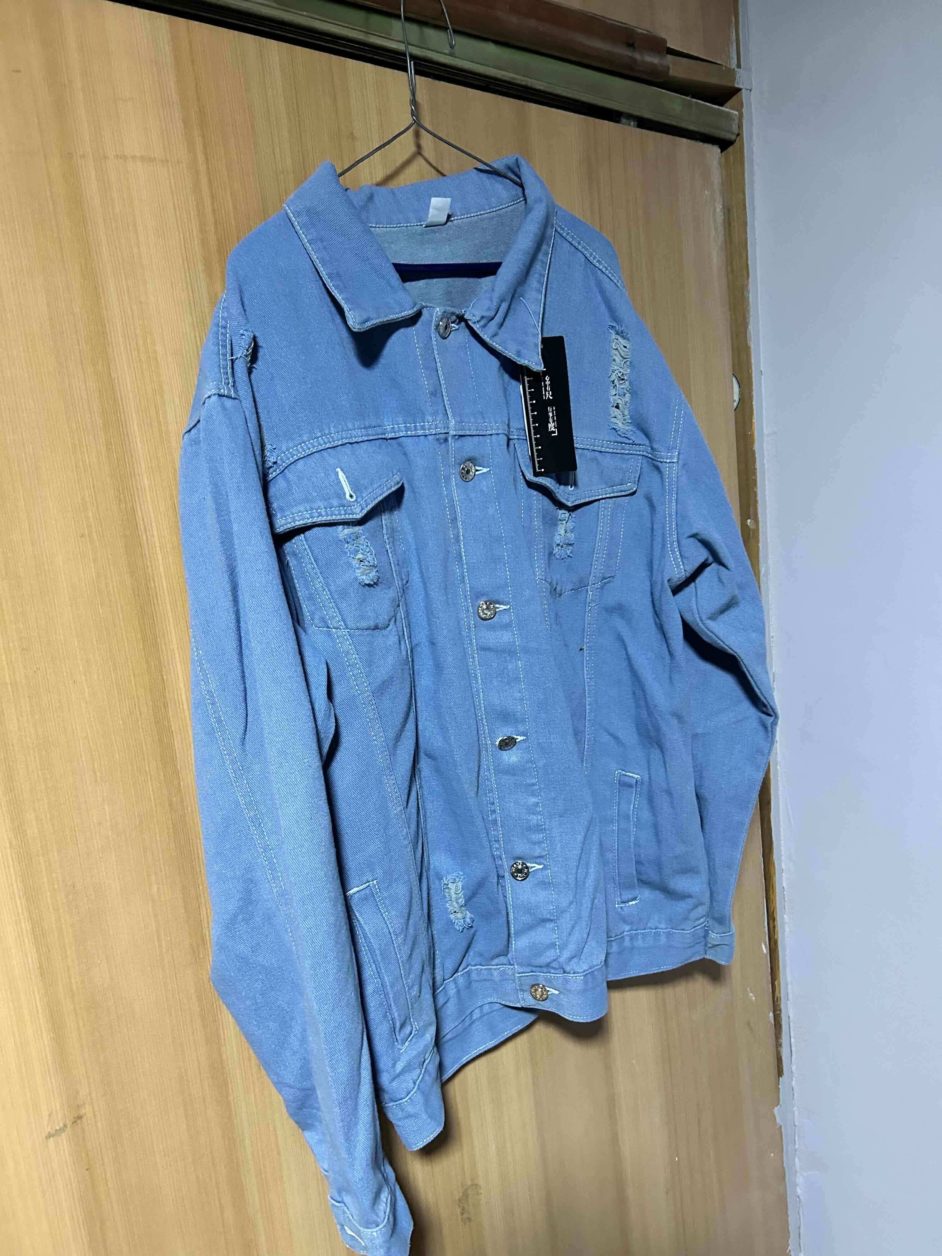 Chaqueta Jeans Mezclilla Azul Clásico Hombre 3XL - miniatura 3