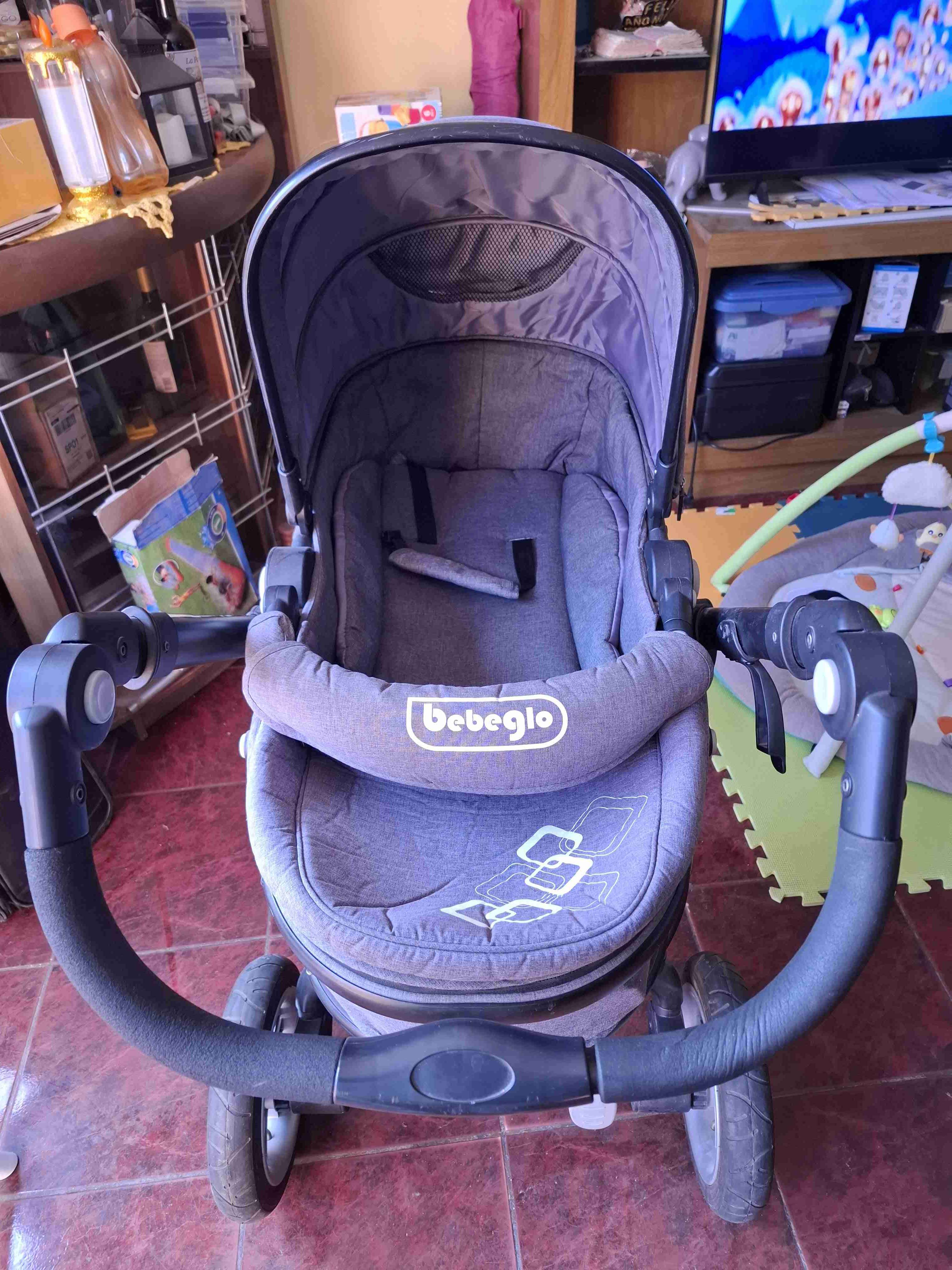 Coche de bebé Bebeglo gris - miniatura 3