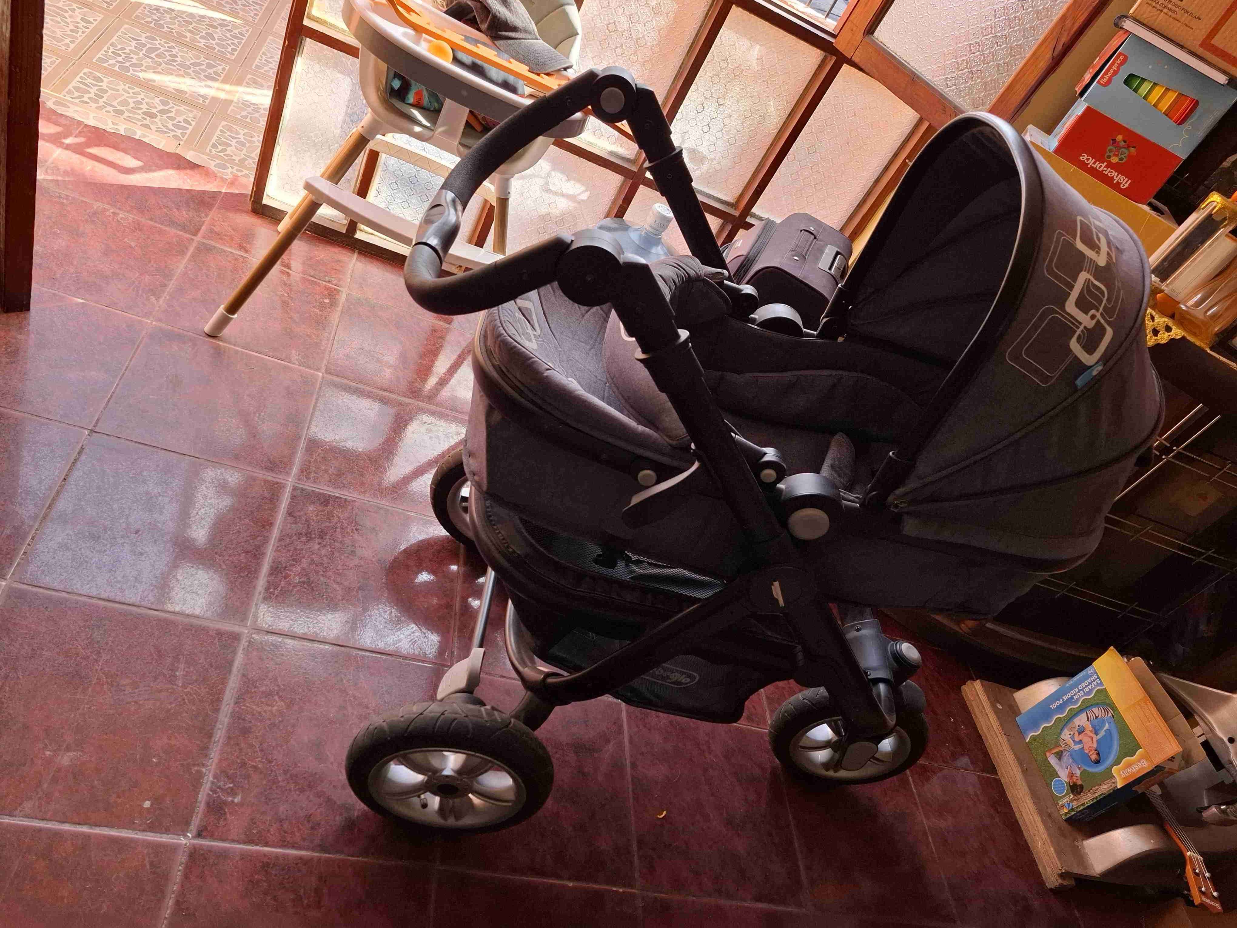 Coche de bebé Bebeglo gris - miniatura 4