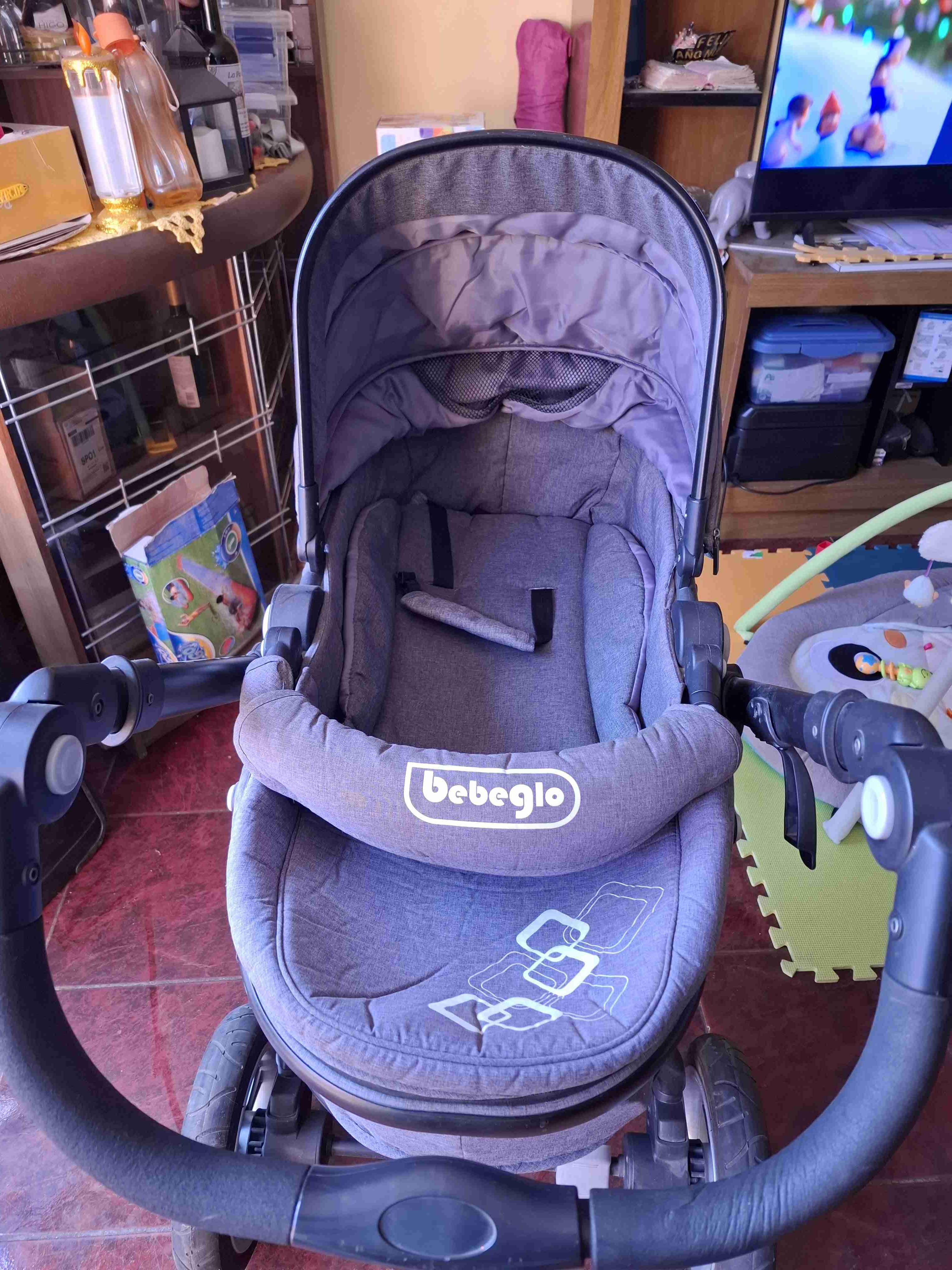 Coche de bebé Bebeglo gris - miniatura 6