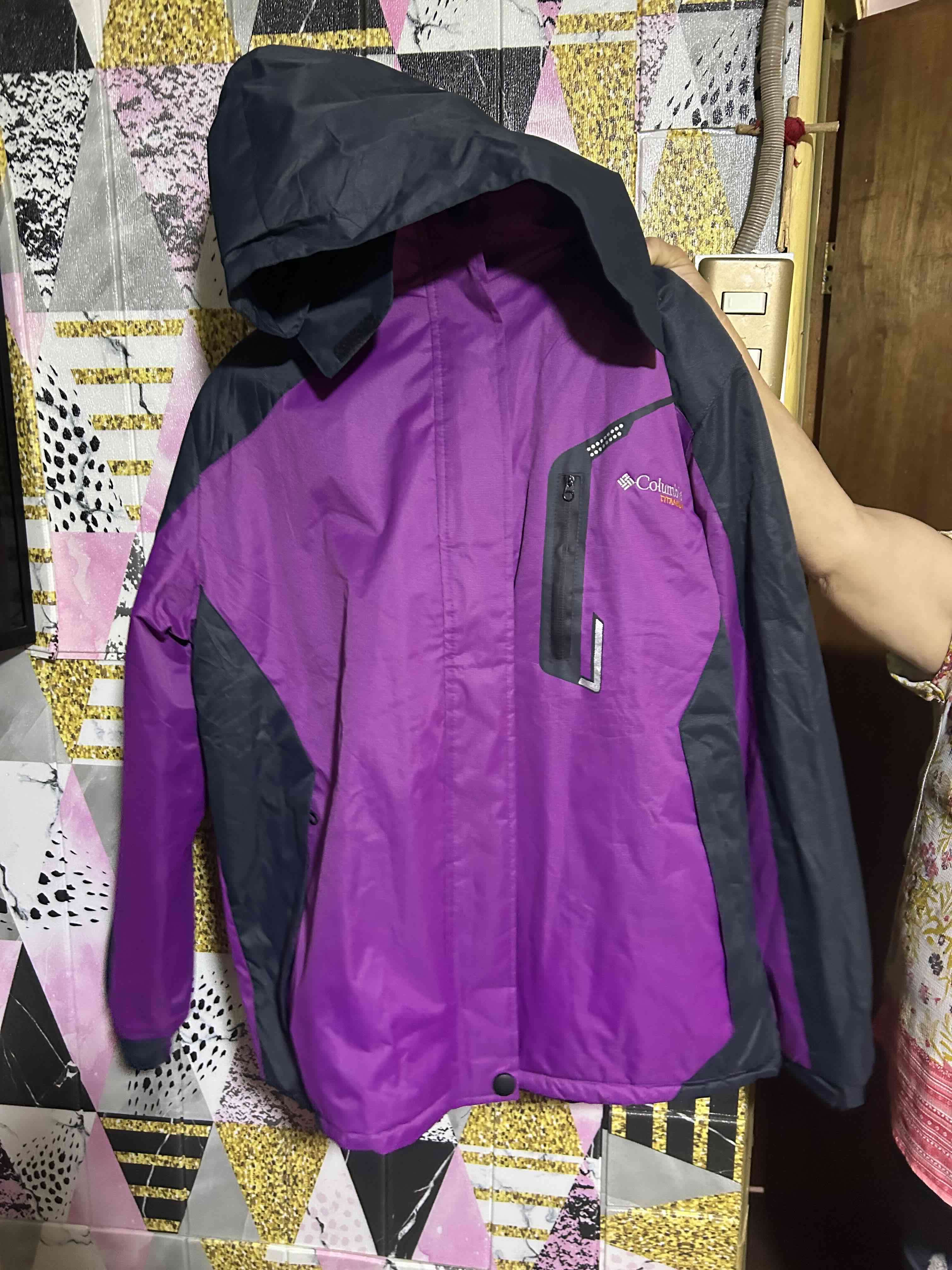 Chaqueta impermeable Columbia morada