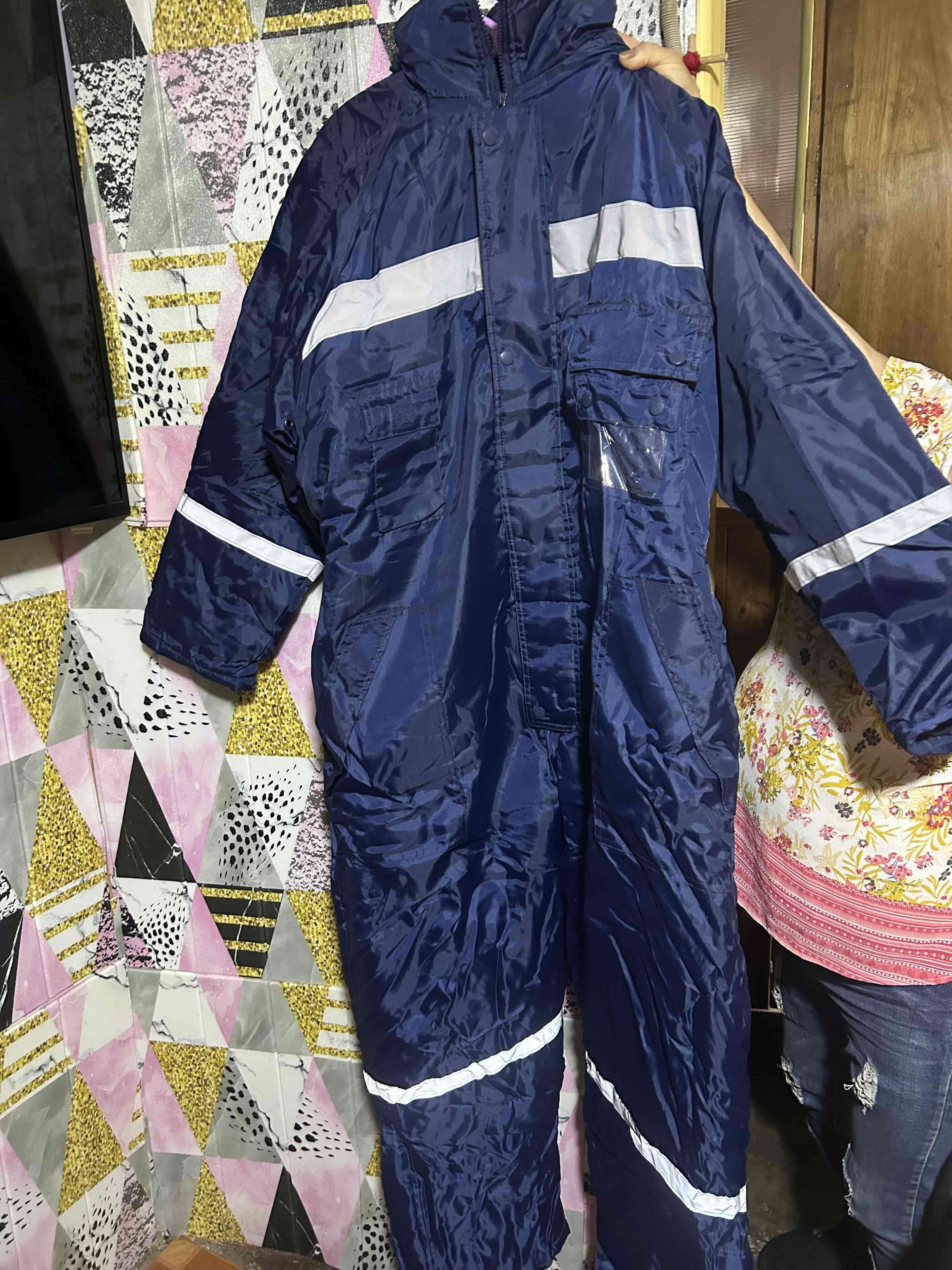 Overol impermeable azul