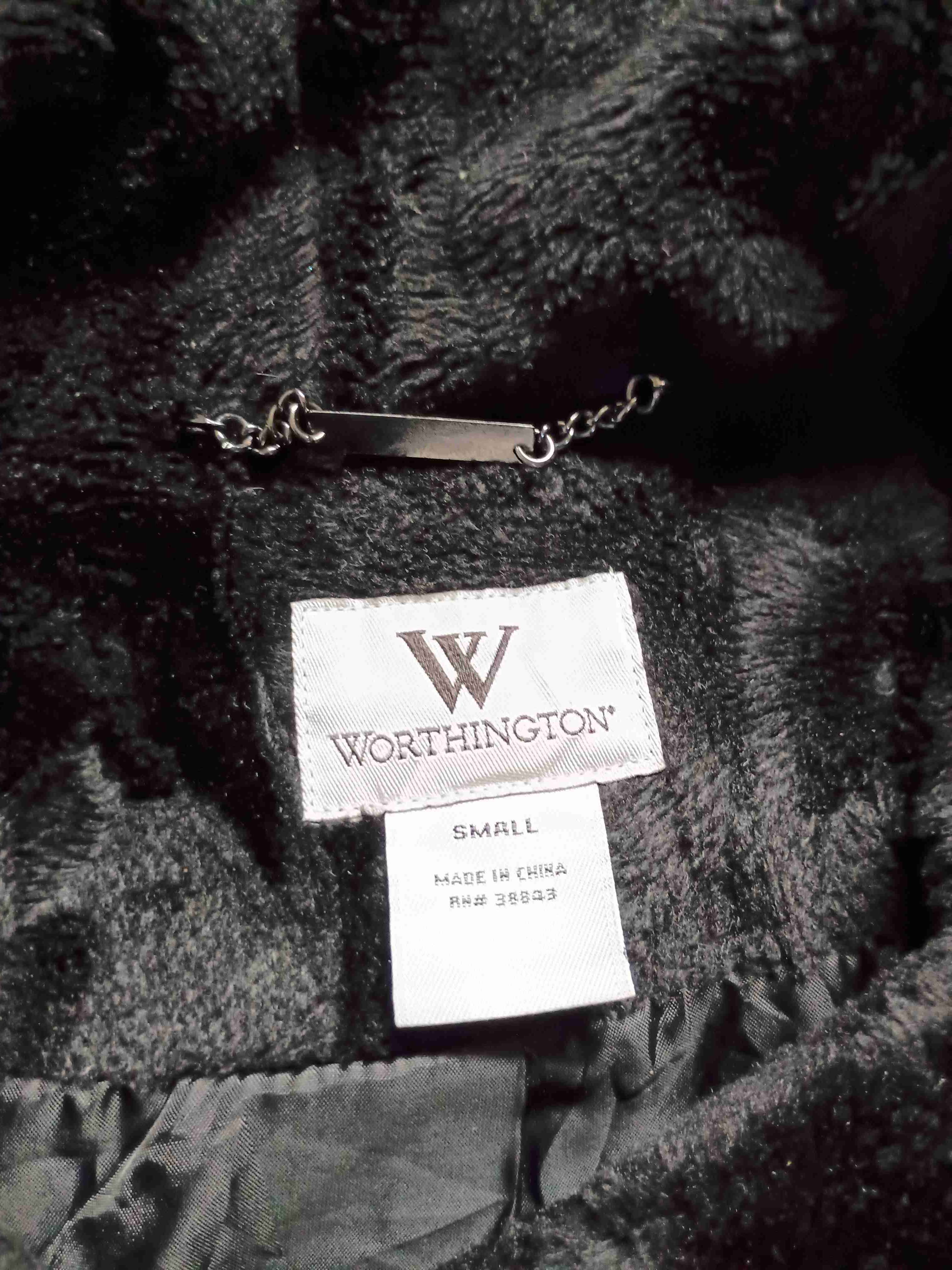 Abrigo de mujer negro elegante - miniatura 2