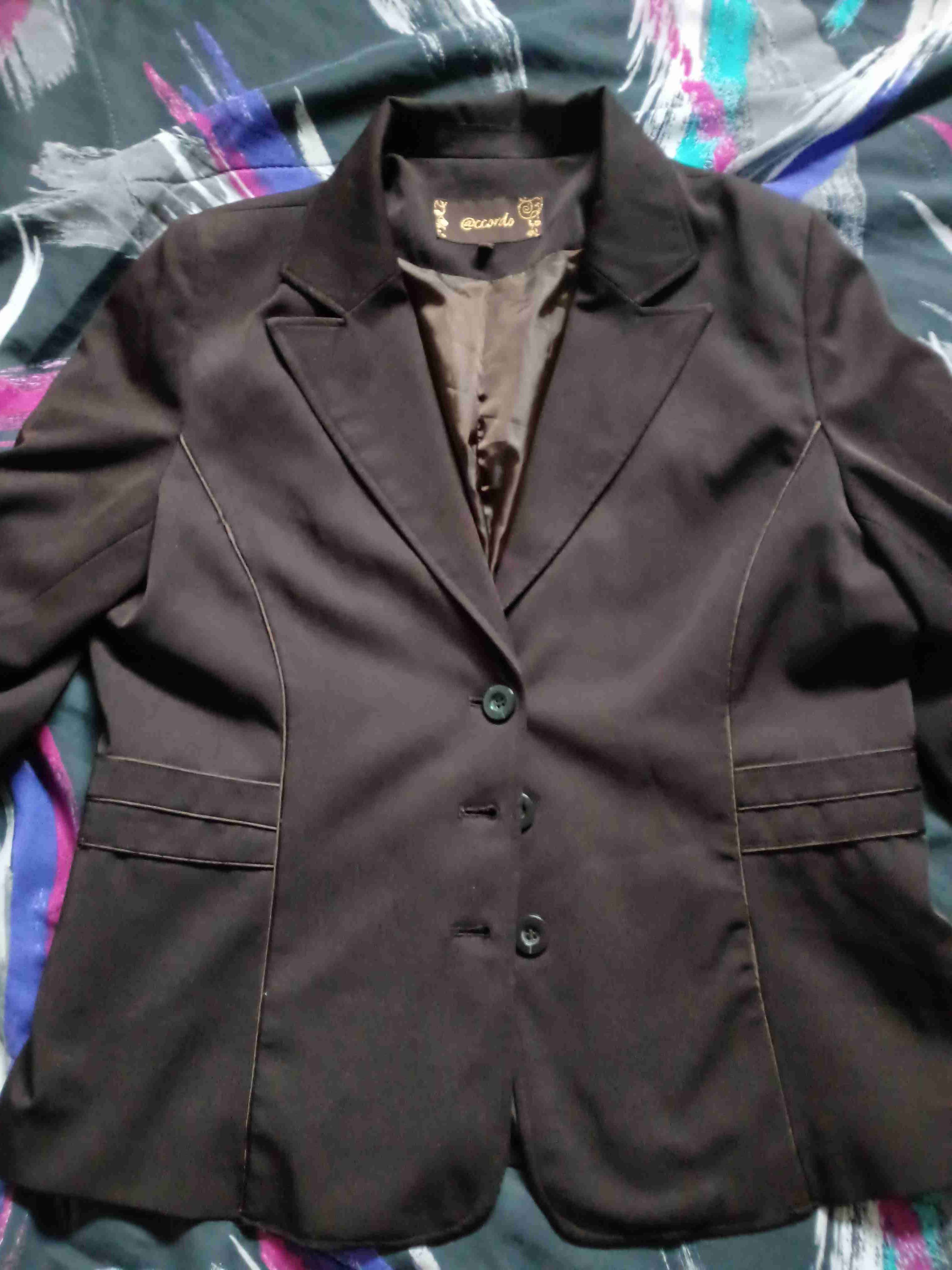 Blazer formal café oscuro - miniatura 1