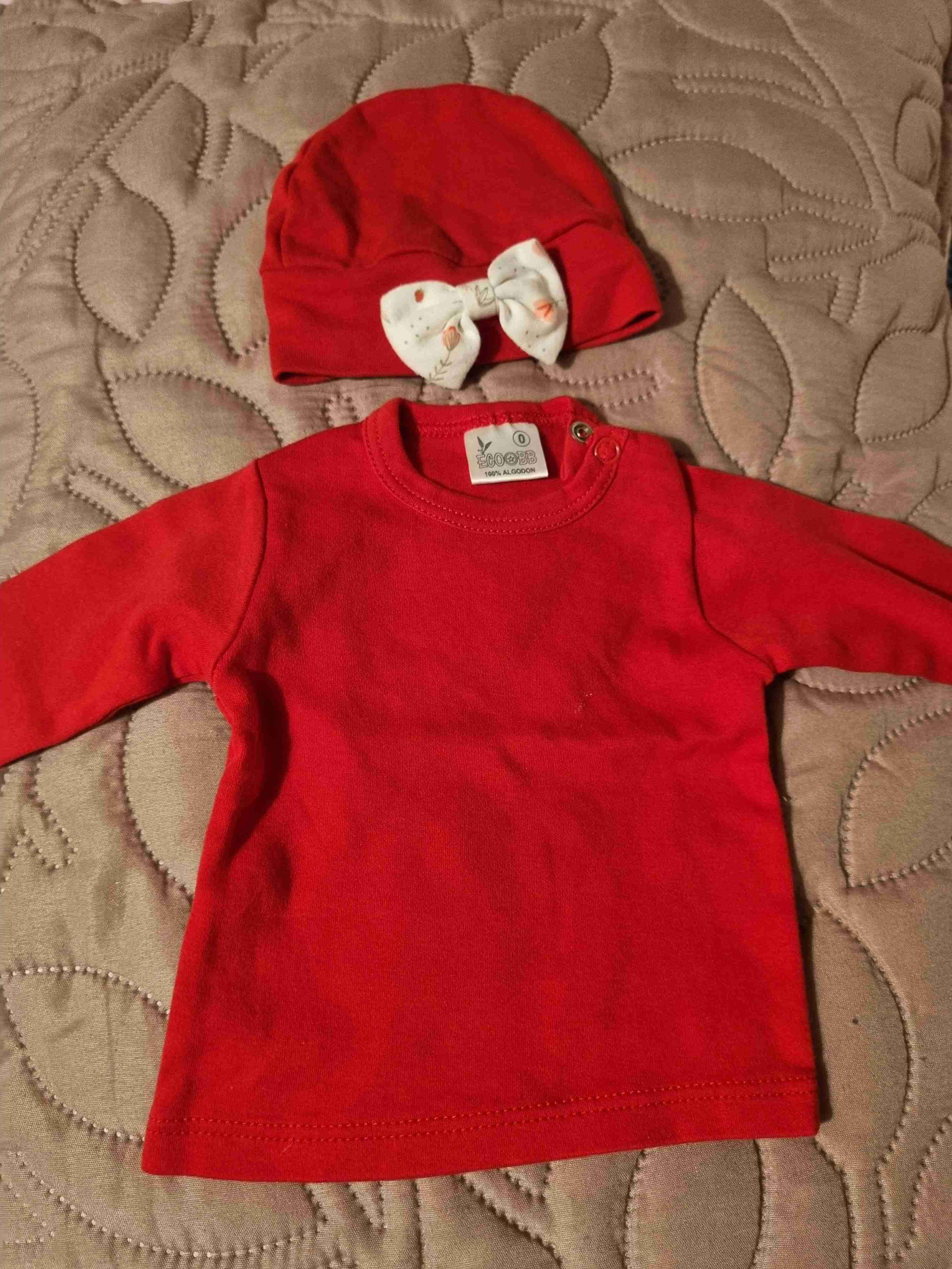 Body bebé rojo manga larga - miniatura 2