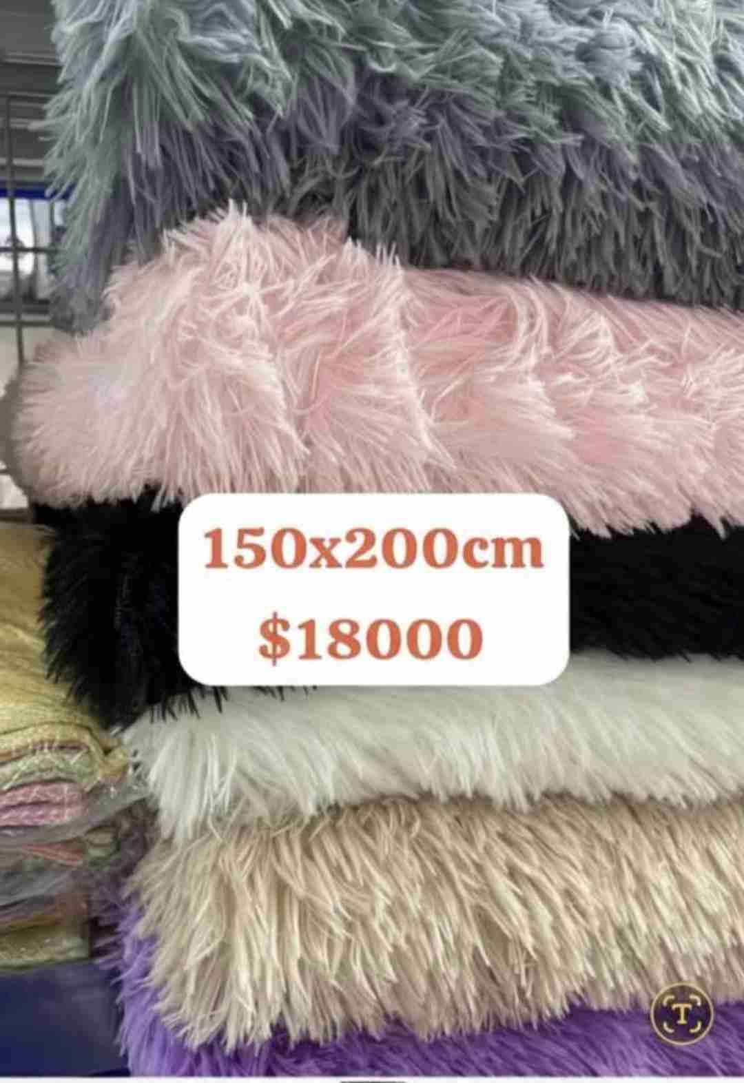 Alfombra peluda multicolor 150x200 - miniatura 1