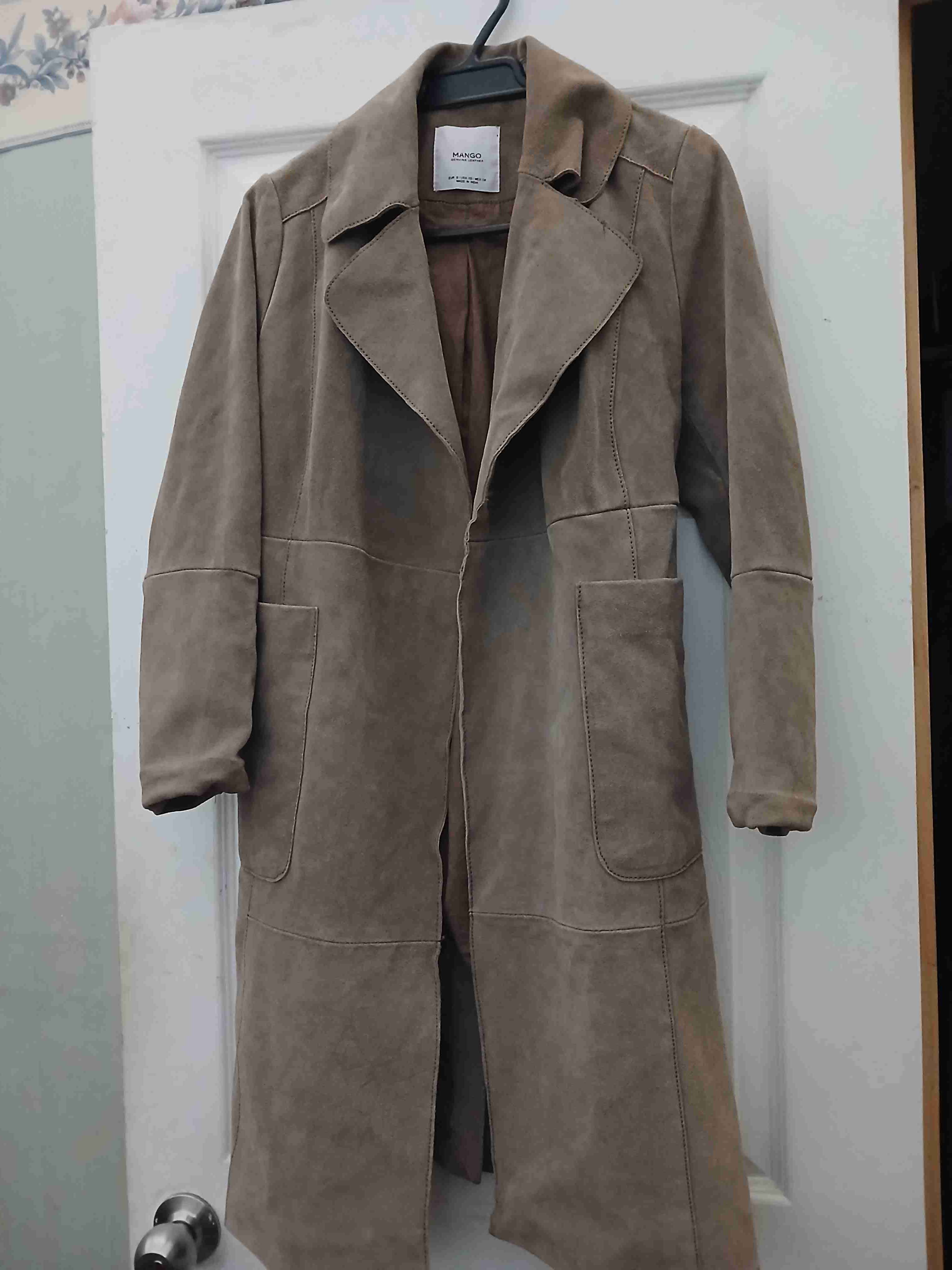 Abrigo largo de mujer marrón - miniatura 1