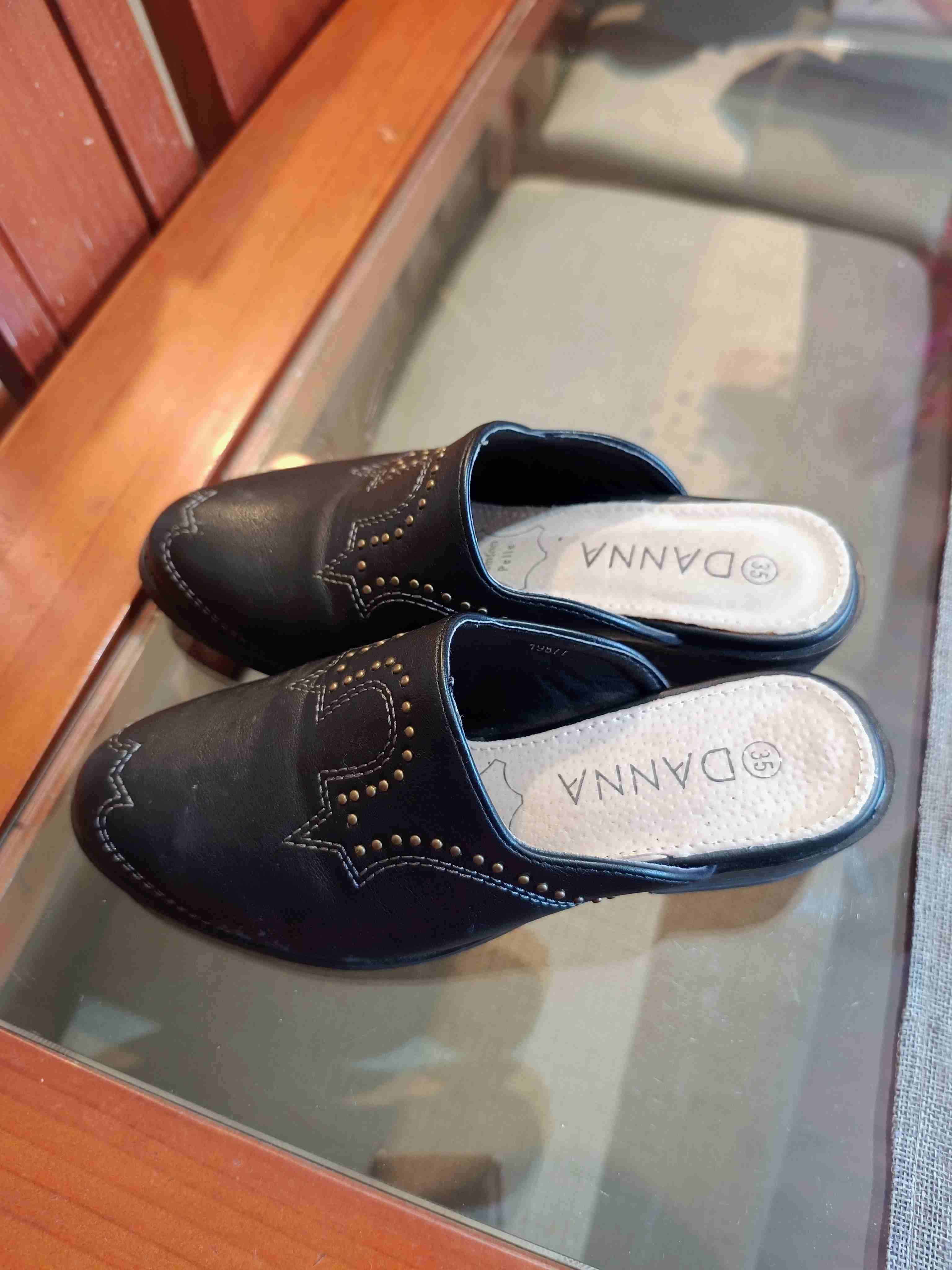 Zapatos mule negros Danna - miniatura 2