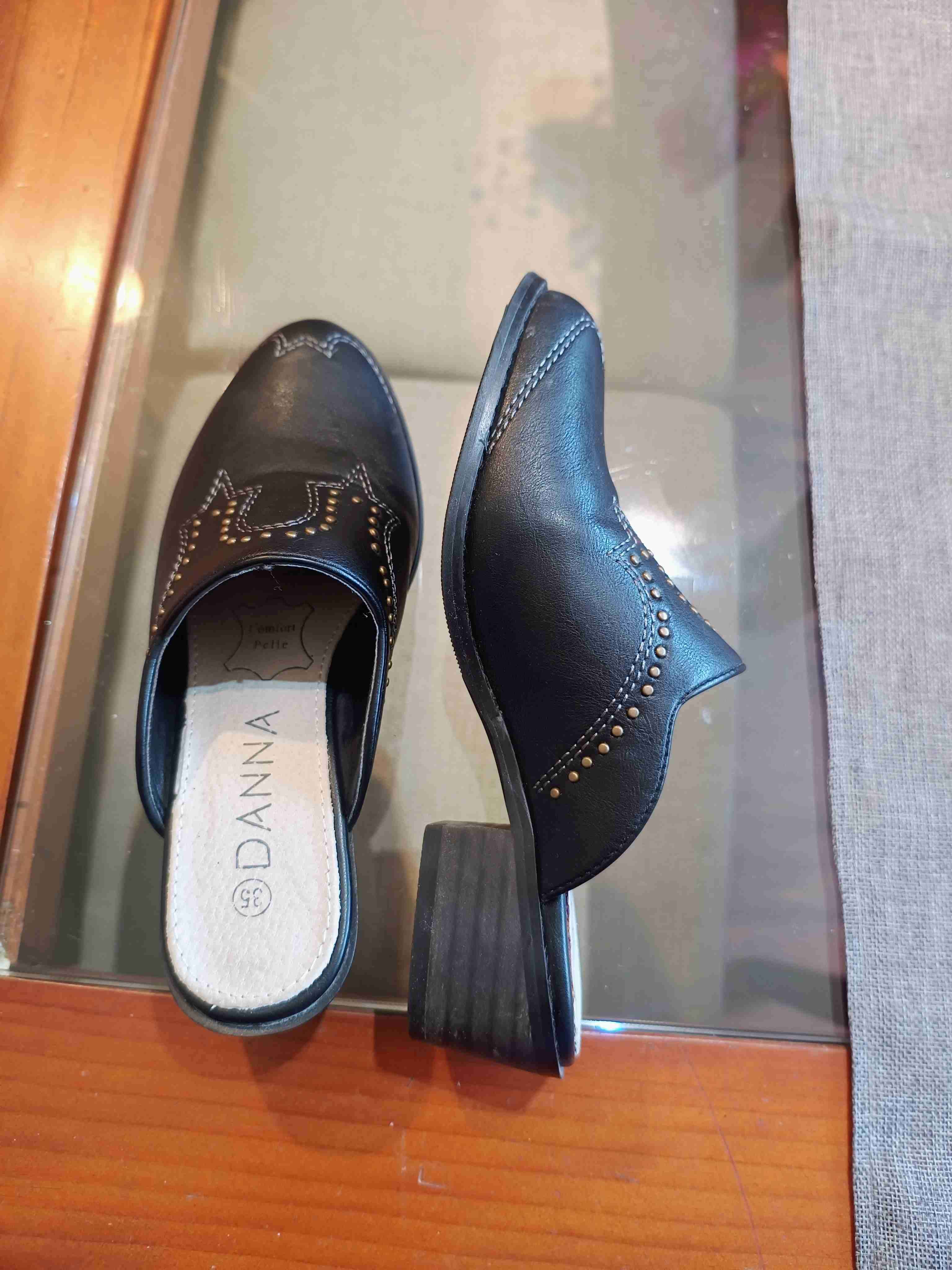 Zapatos mule negros Danna - miniatura 3