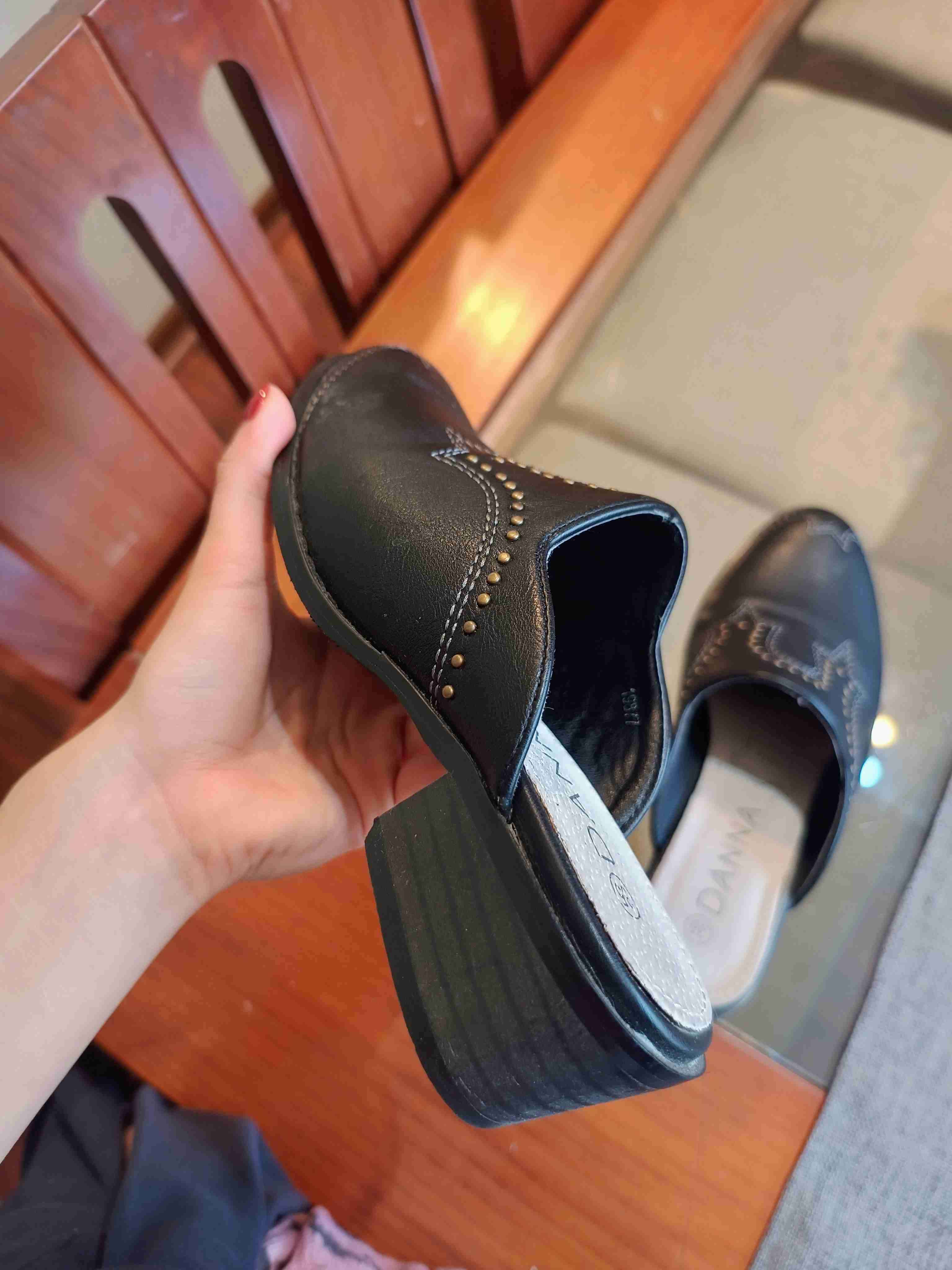 Zapatos mule negros Danna - miniatura 5