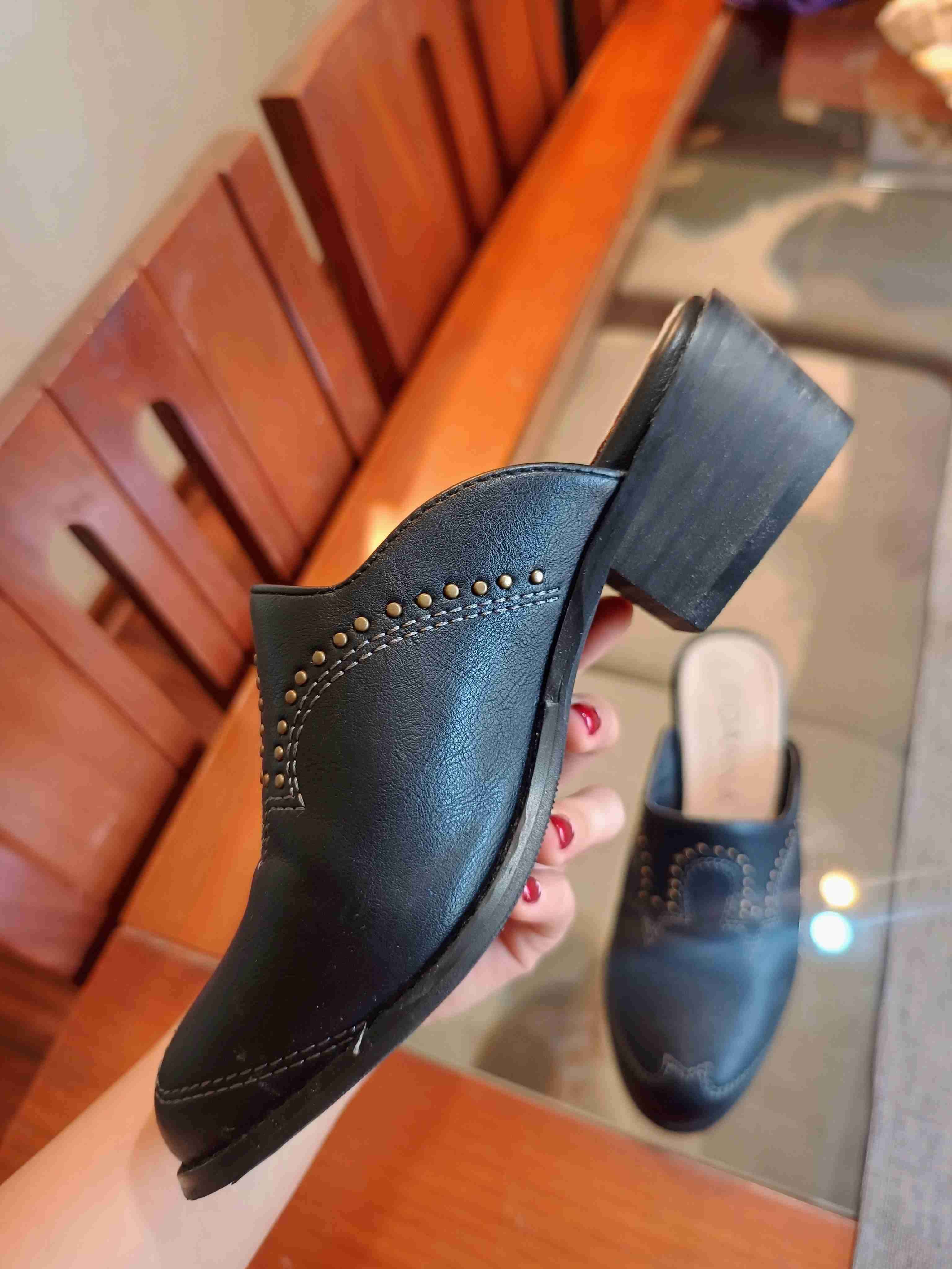 Zapatos mule negros Danna - miniatura 6