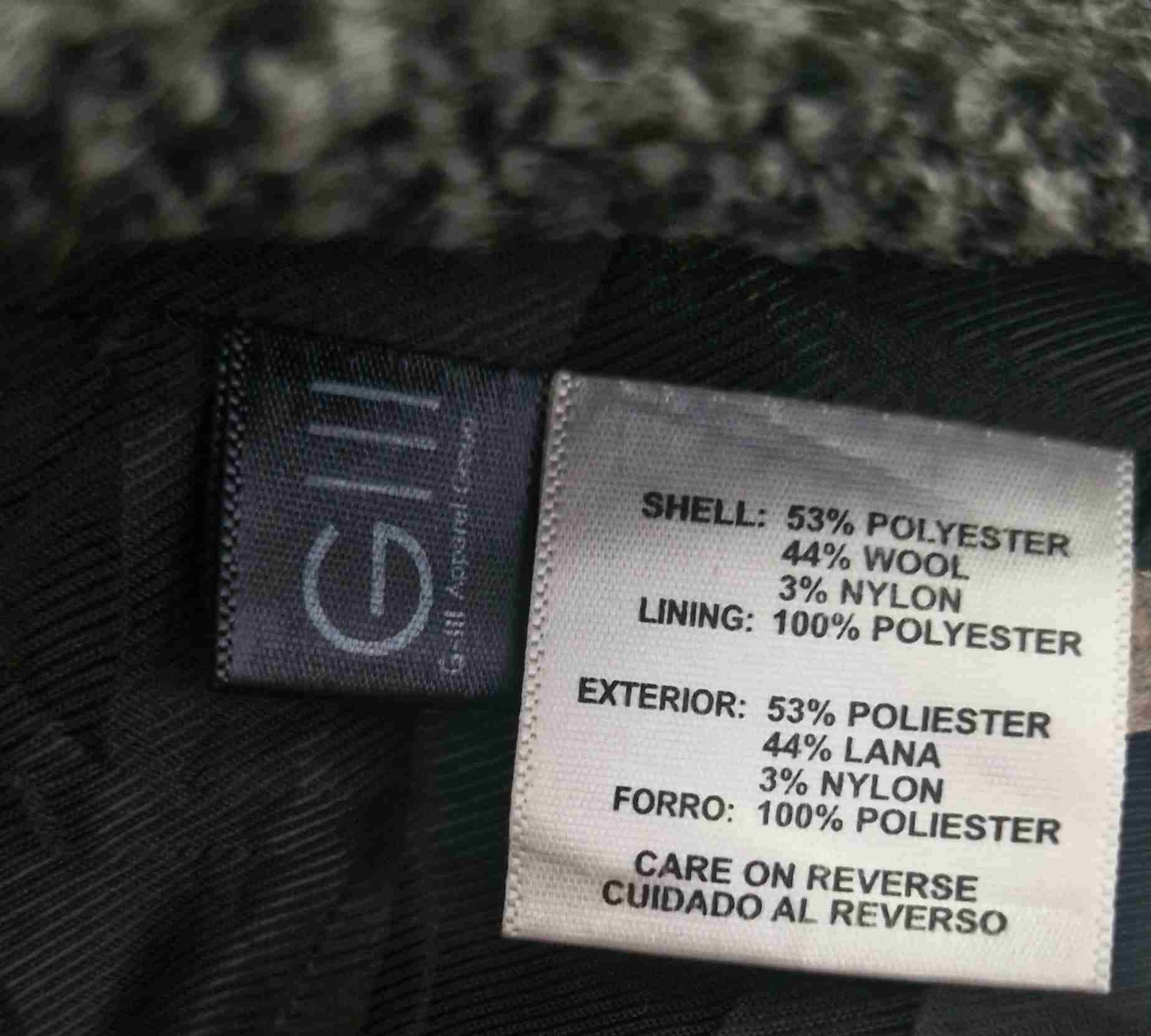 Abrigo Kenneth Cole Reaction Talla L - 44% Lana - miniatura 3