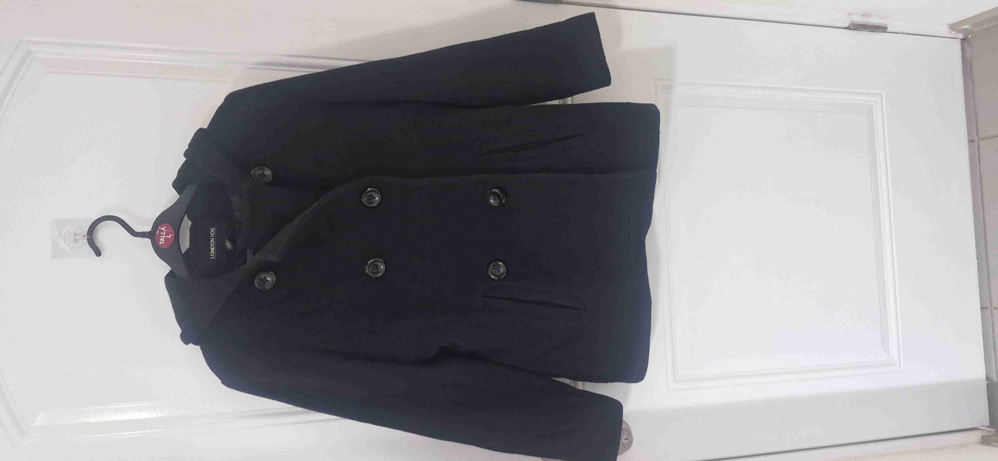 Abrigo London Fog Negro Talla S - 80% Lana - miniatura 1