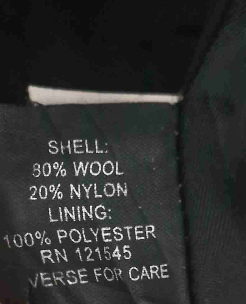 Abrigo London Fog Negro Talla S - 80% Lana - miniatura 3