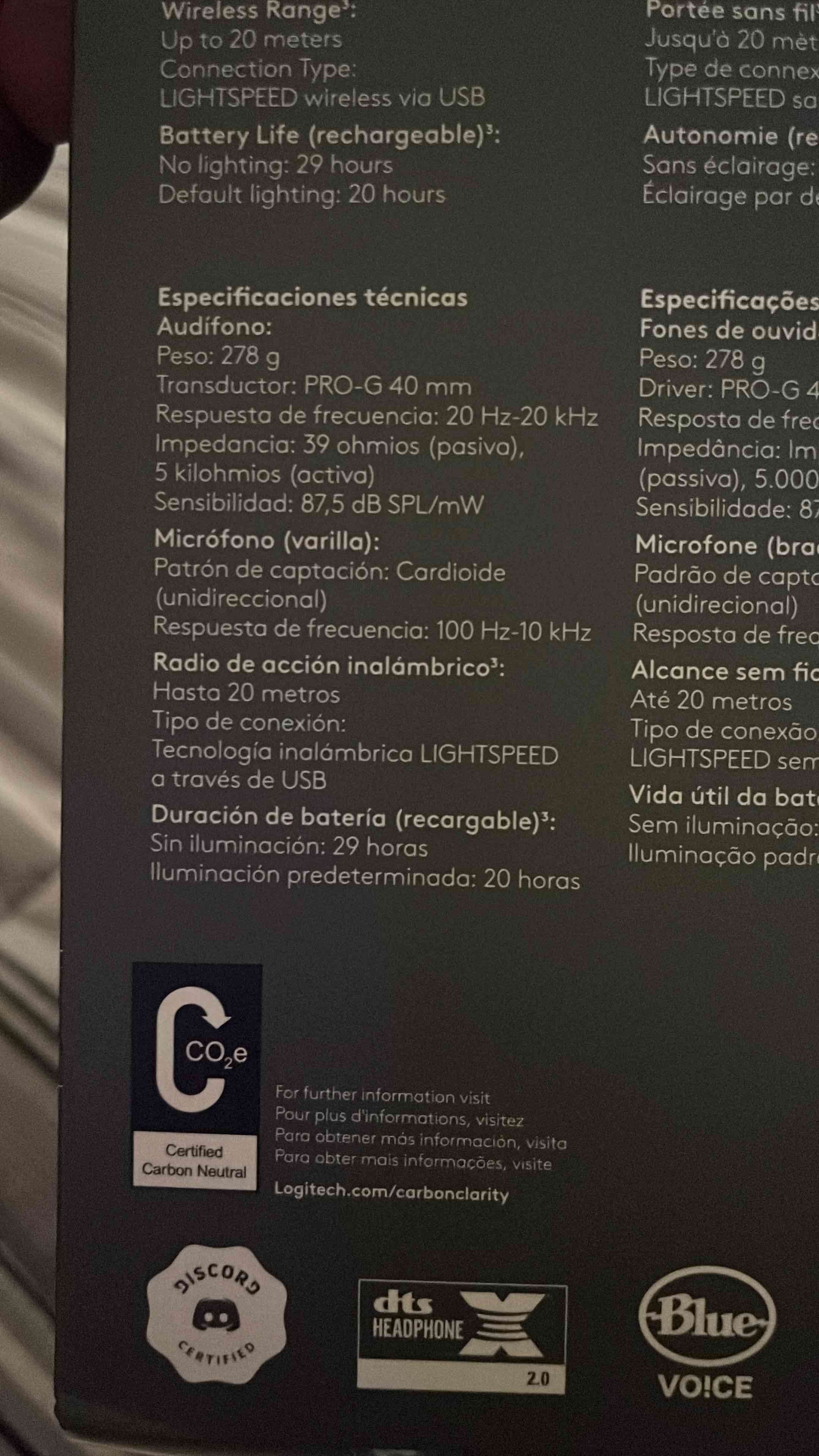 Audífonos inalámbricos G733 - miniatura 6