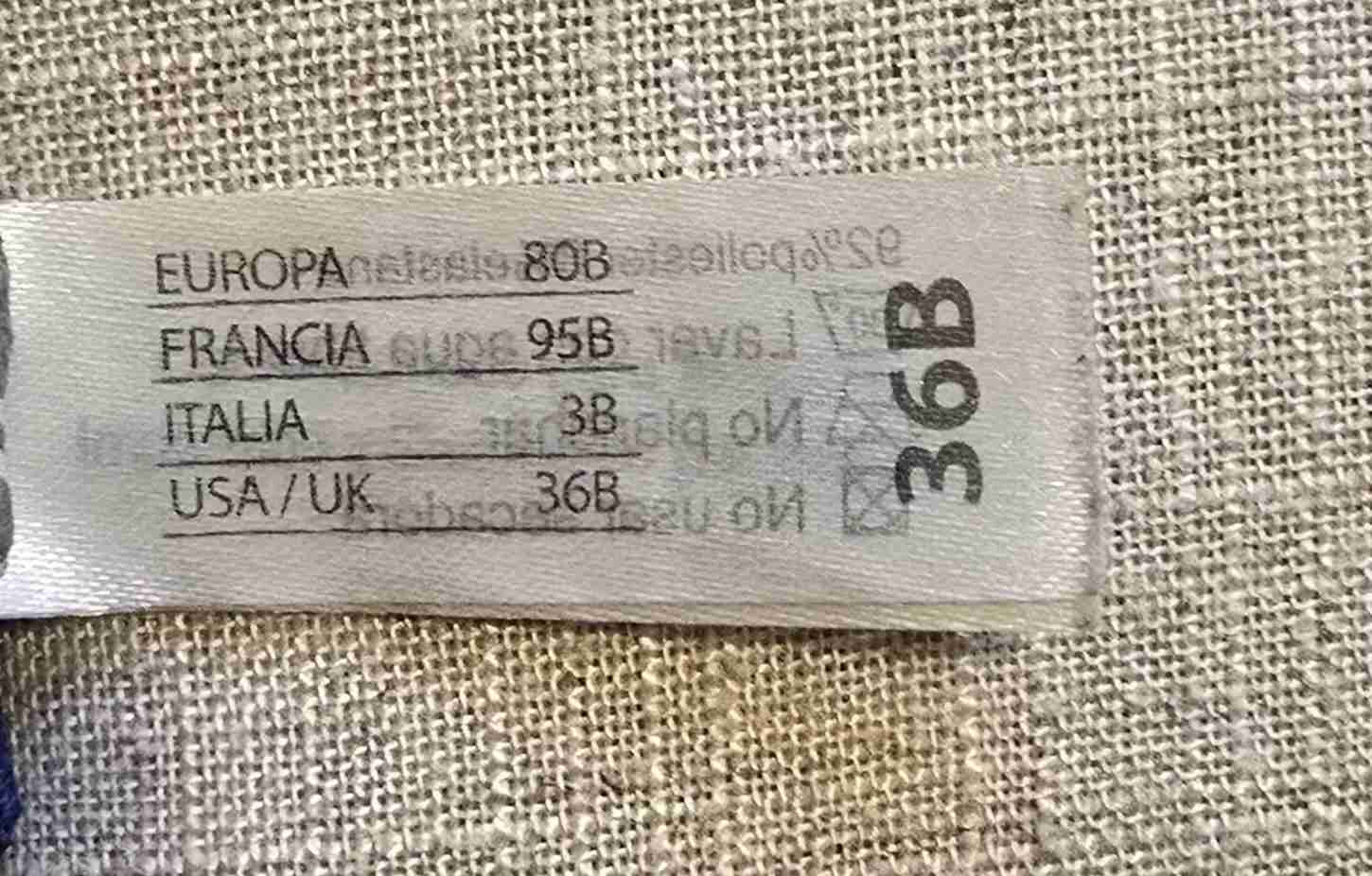 Sostén estampado con encaje azul - miniatura 3