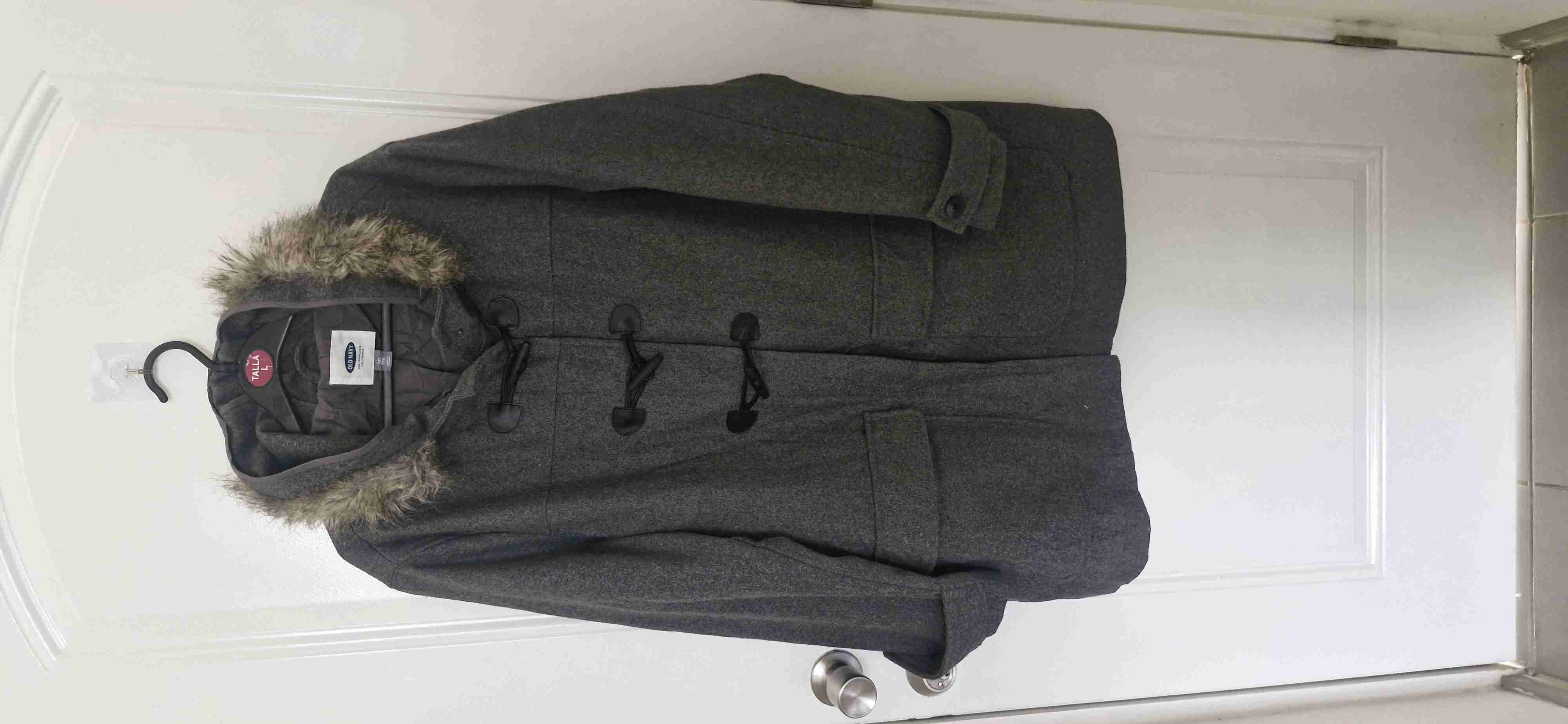 Abrigo Hombre XXL Old Navy Gris Tipo Trenca Nuevo - miniatura 1