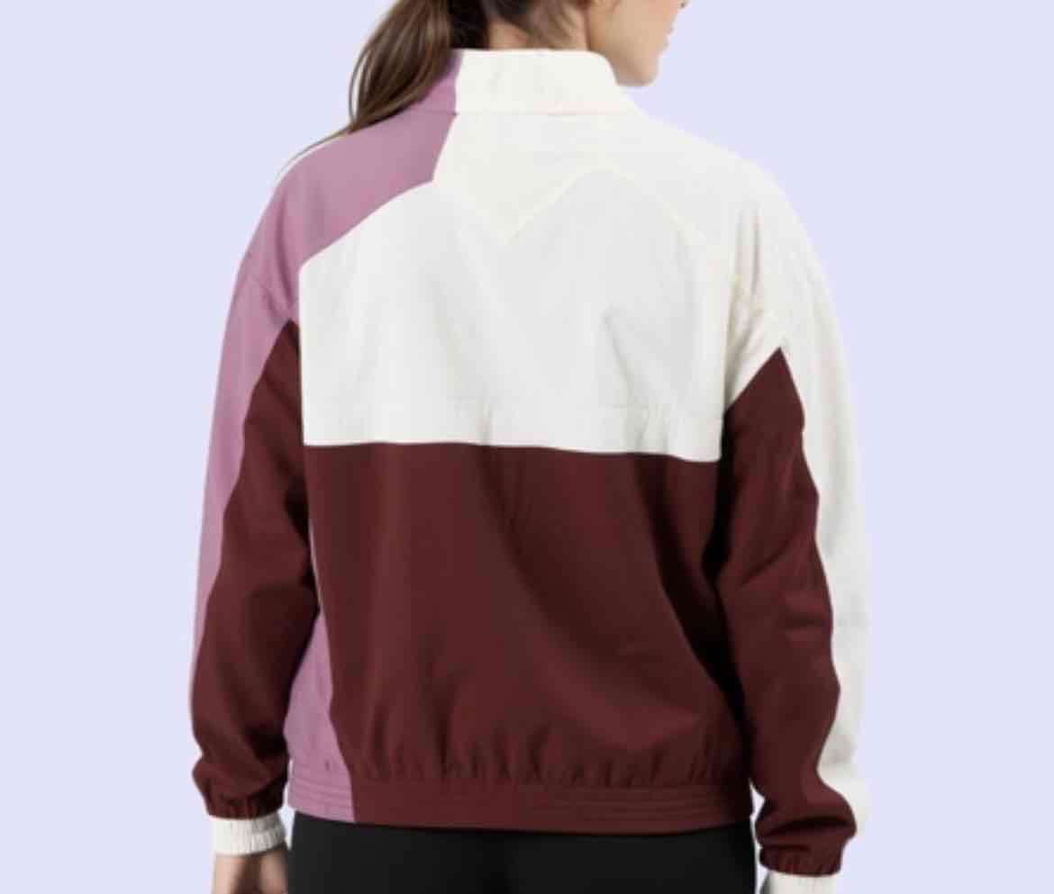 Chaqueta deportiva blanca y morada BE ACTIVE - miniatura 2