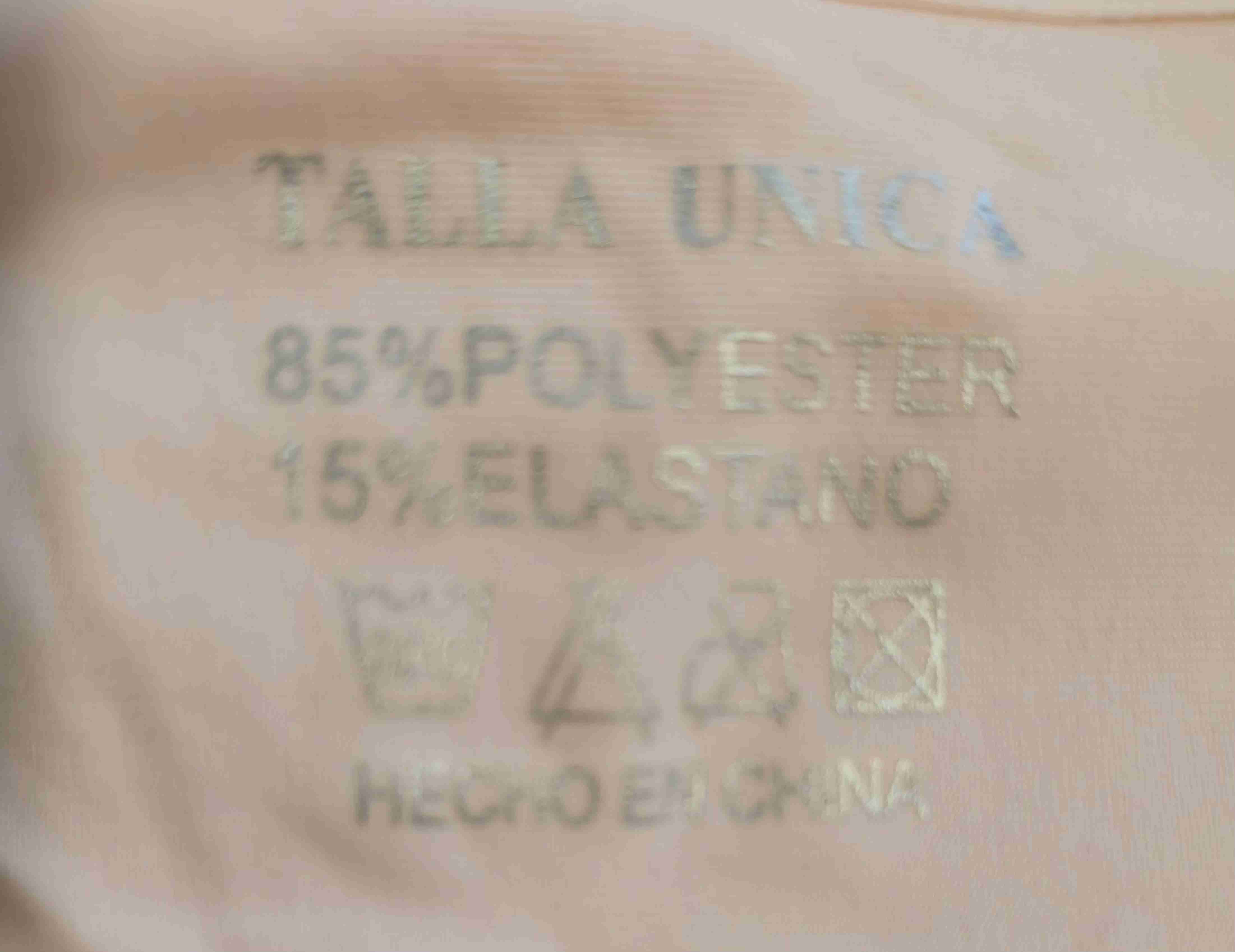 Top estilo bandeau negro y beige - miniatura 2