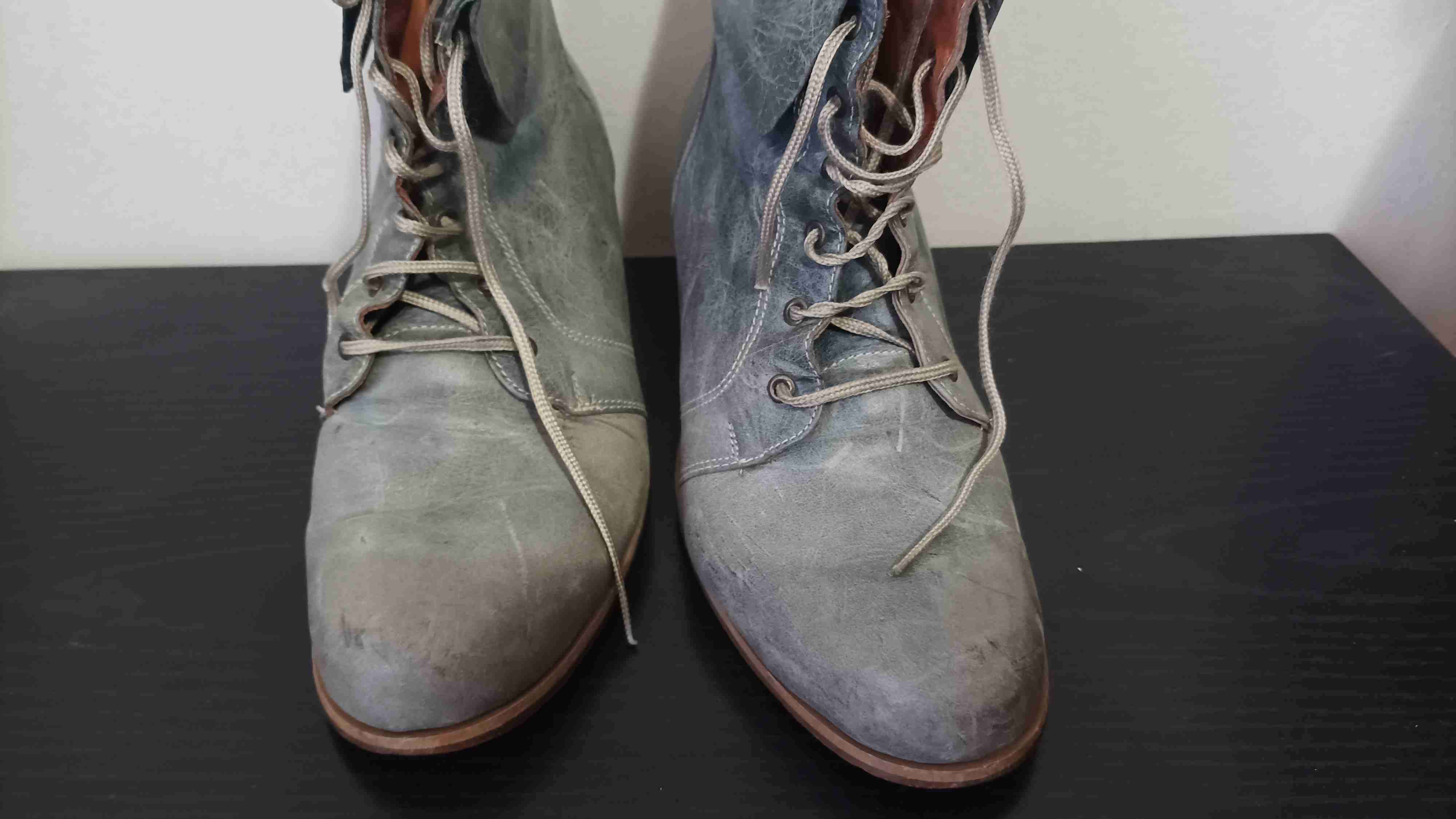 Botines de cuero grisáceo - miniatura 2