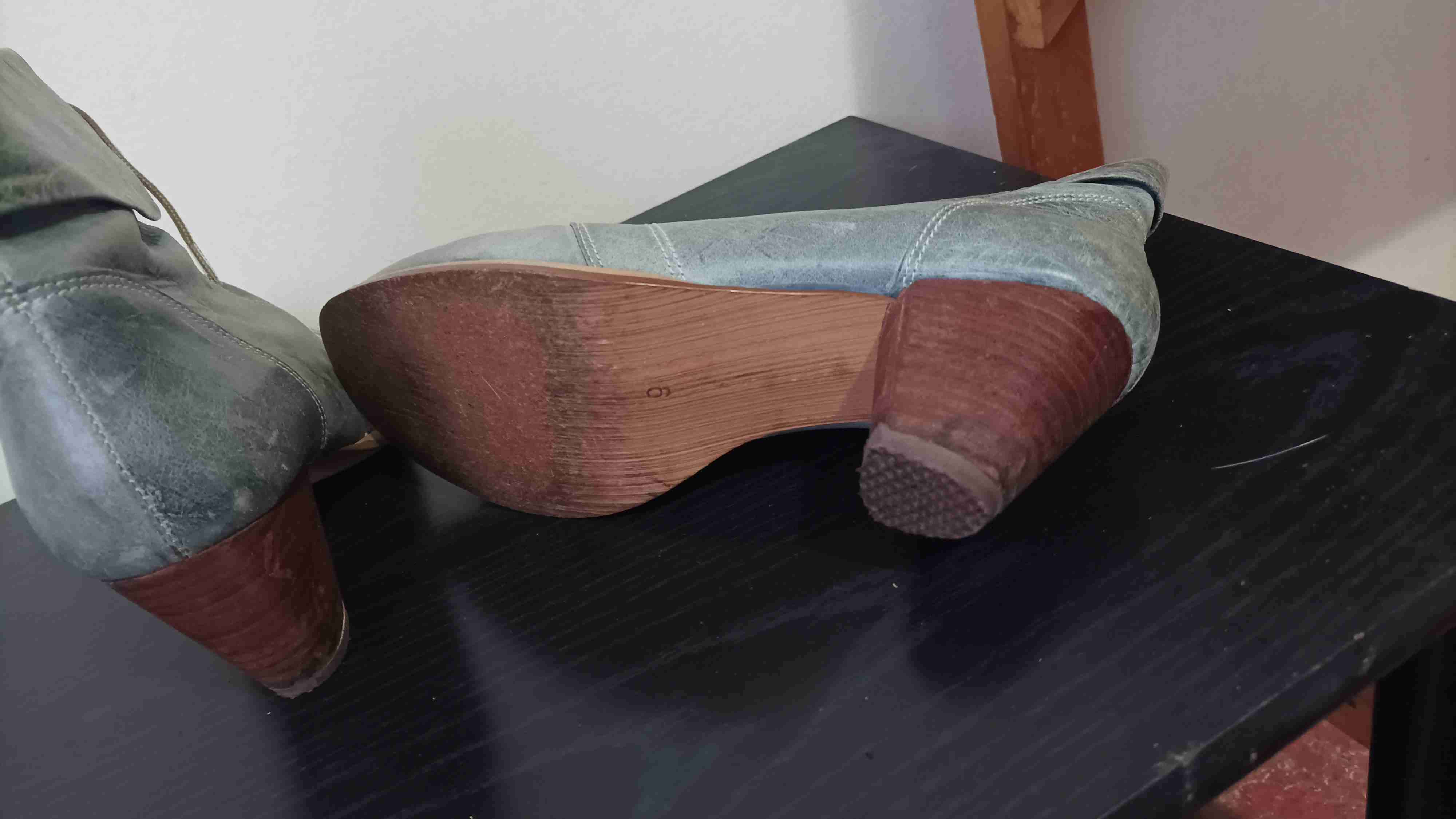 Botines de cuero grisáceo - miniatura 4