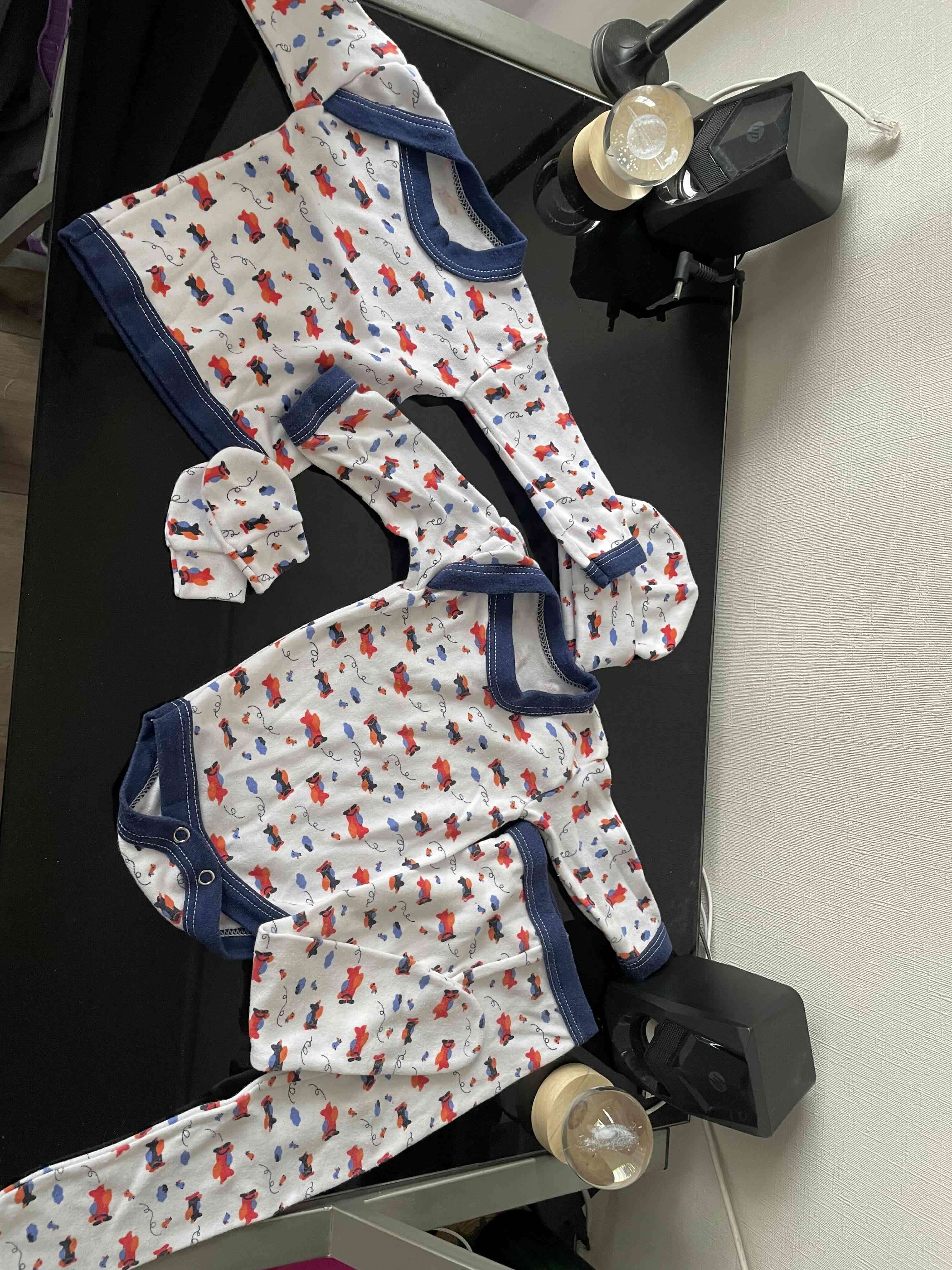 Conjunto de bebé estampado azul - miniatura 2