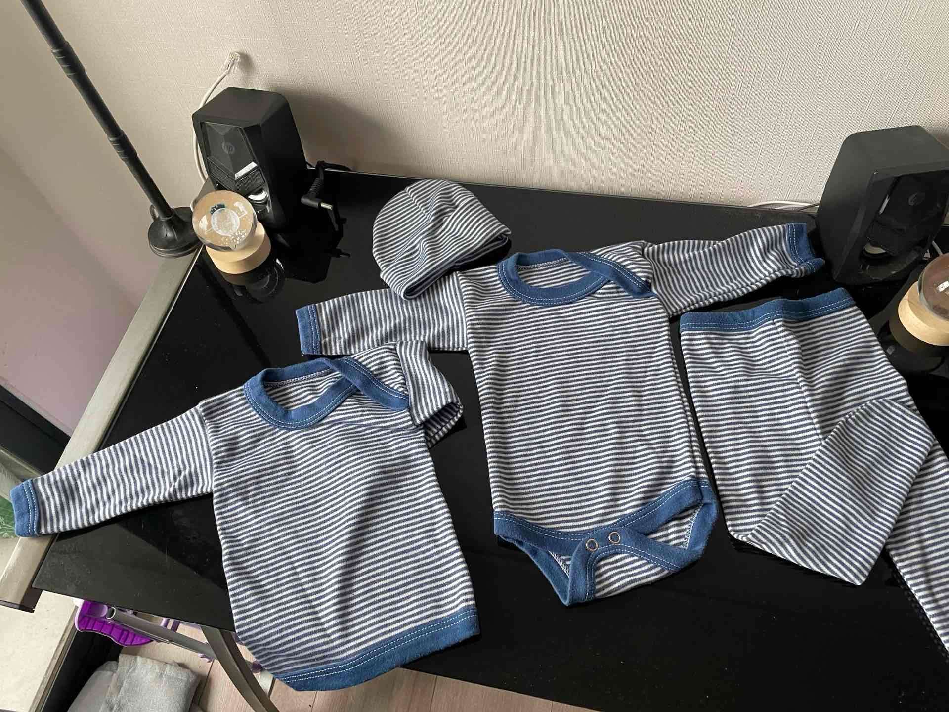 Conjunto de bebé estampado azul - miniatura 3