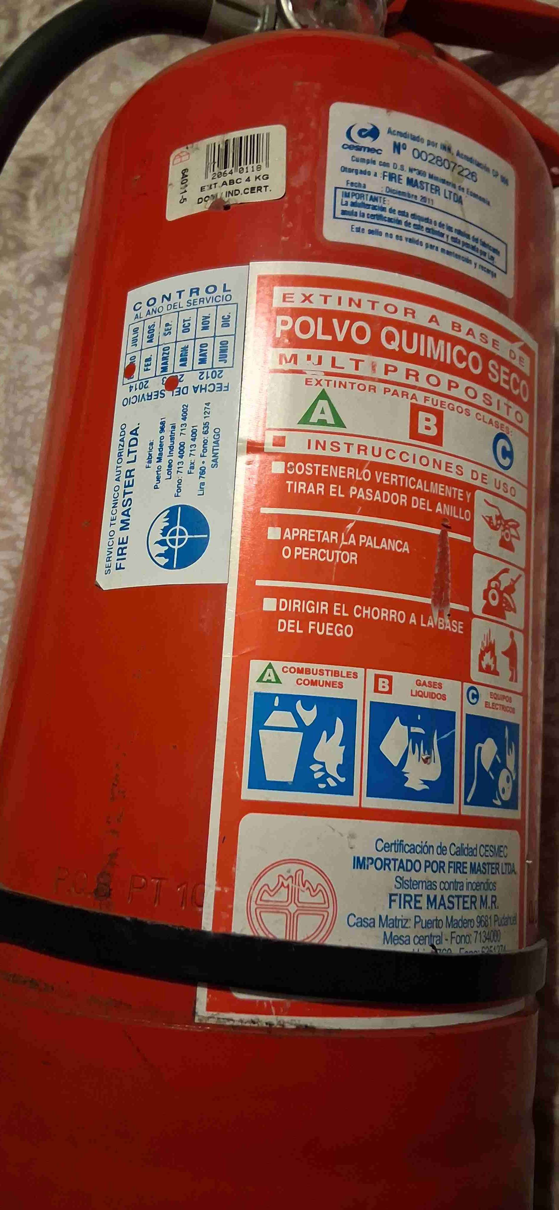 Extintor de polvo químico - miniatura 3