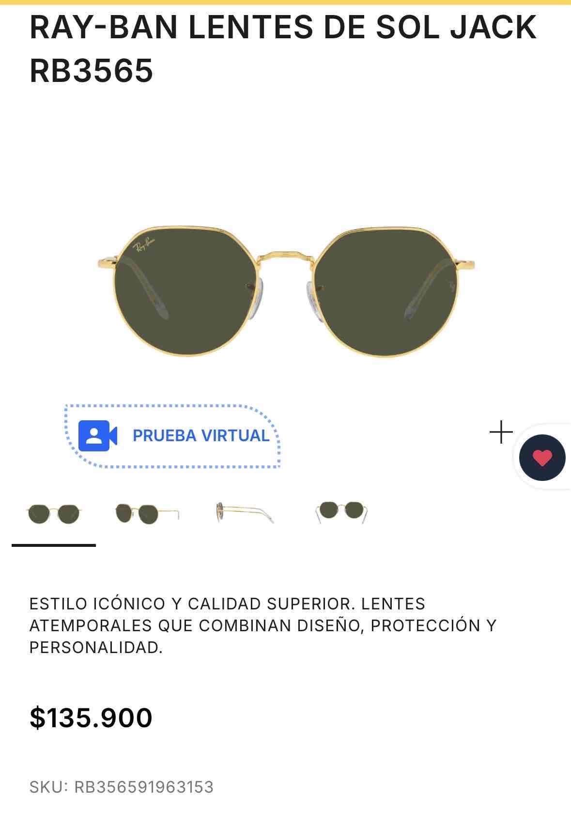 Lentes de sol Ray-Ban redondos - miniatura 3