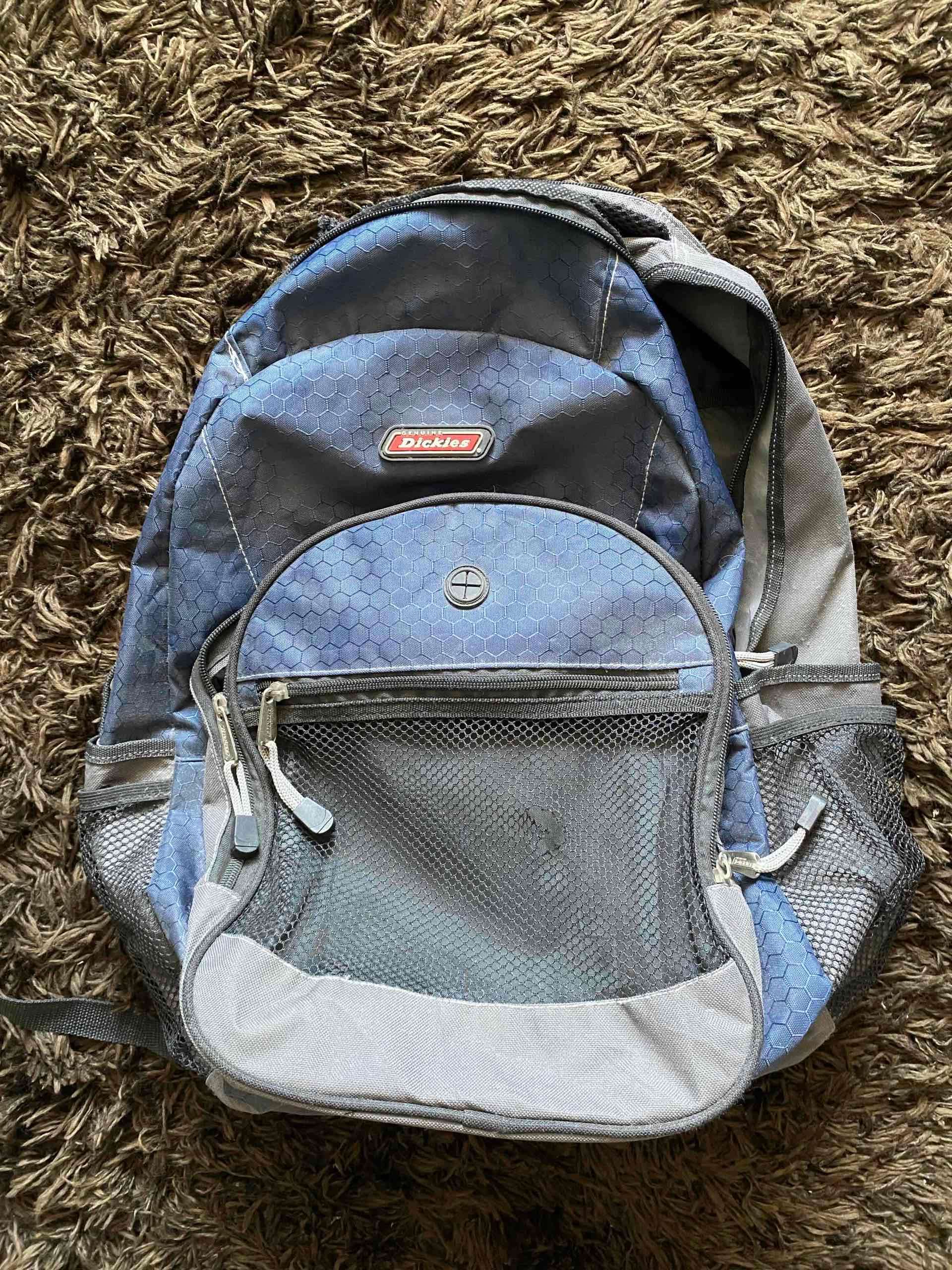 Mochila Dickies azul y gris - miniatura 1