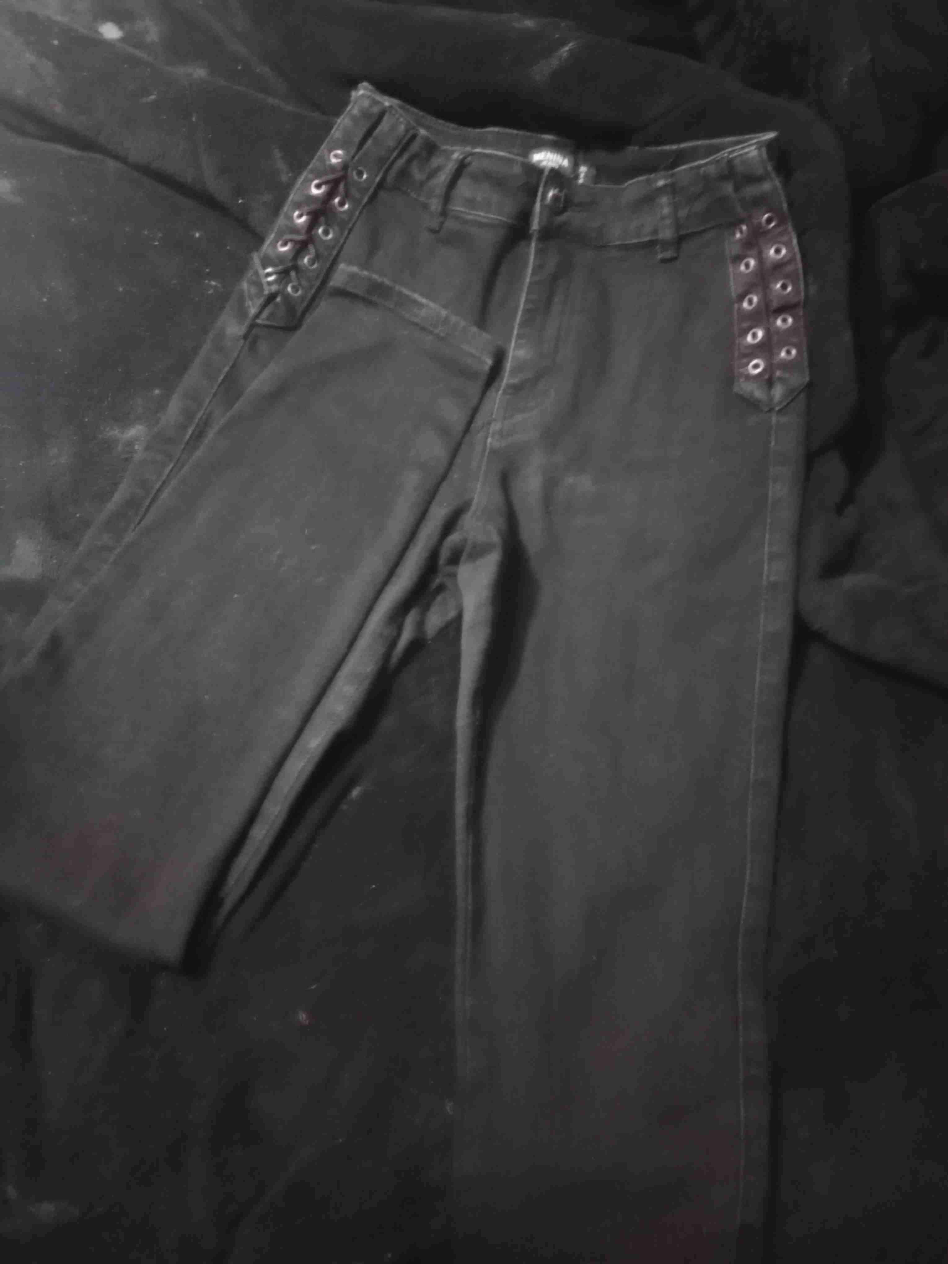 Jeans negros trenzados