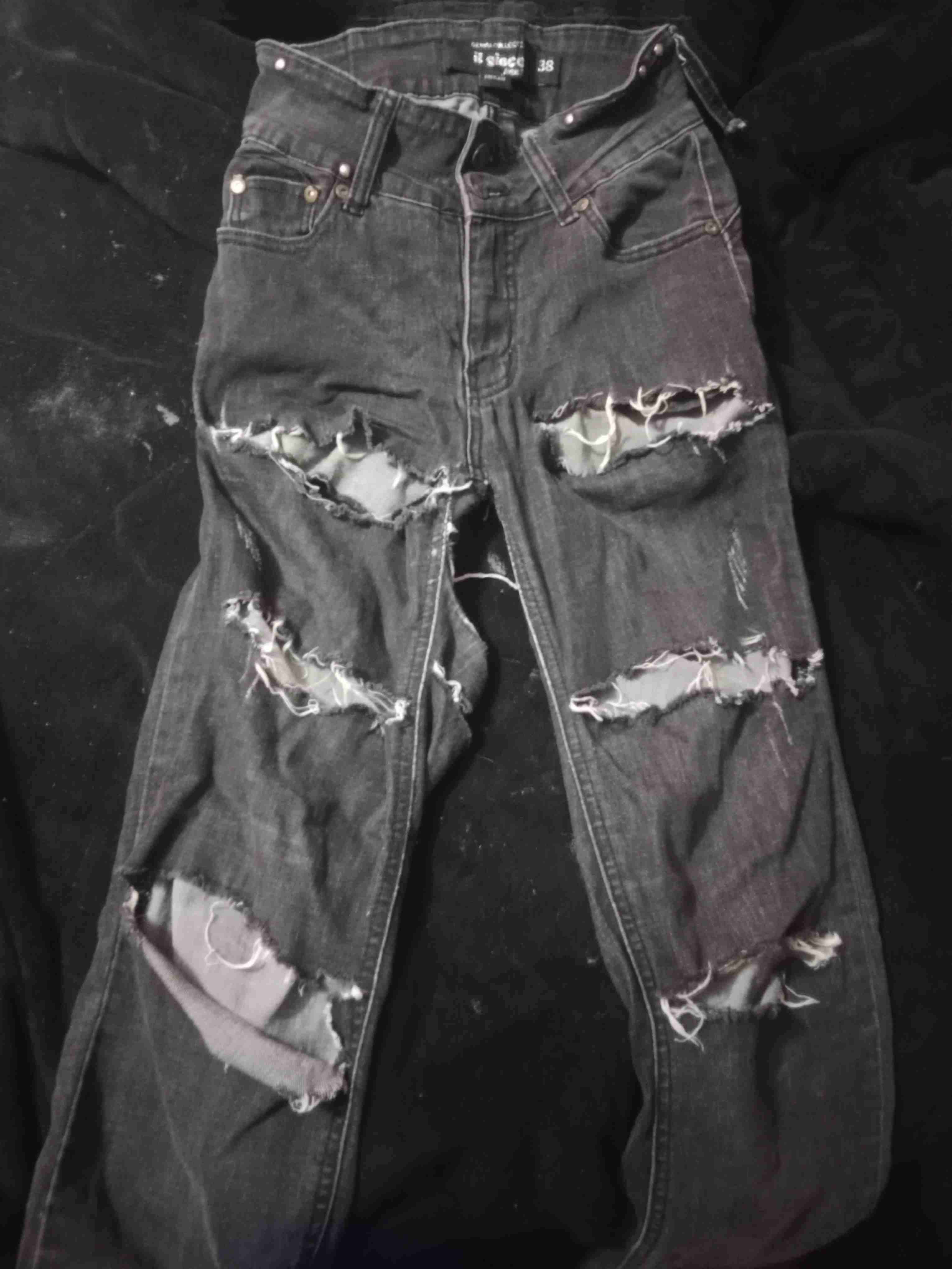 Jeans rasgados negros
