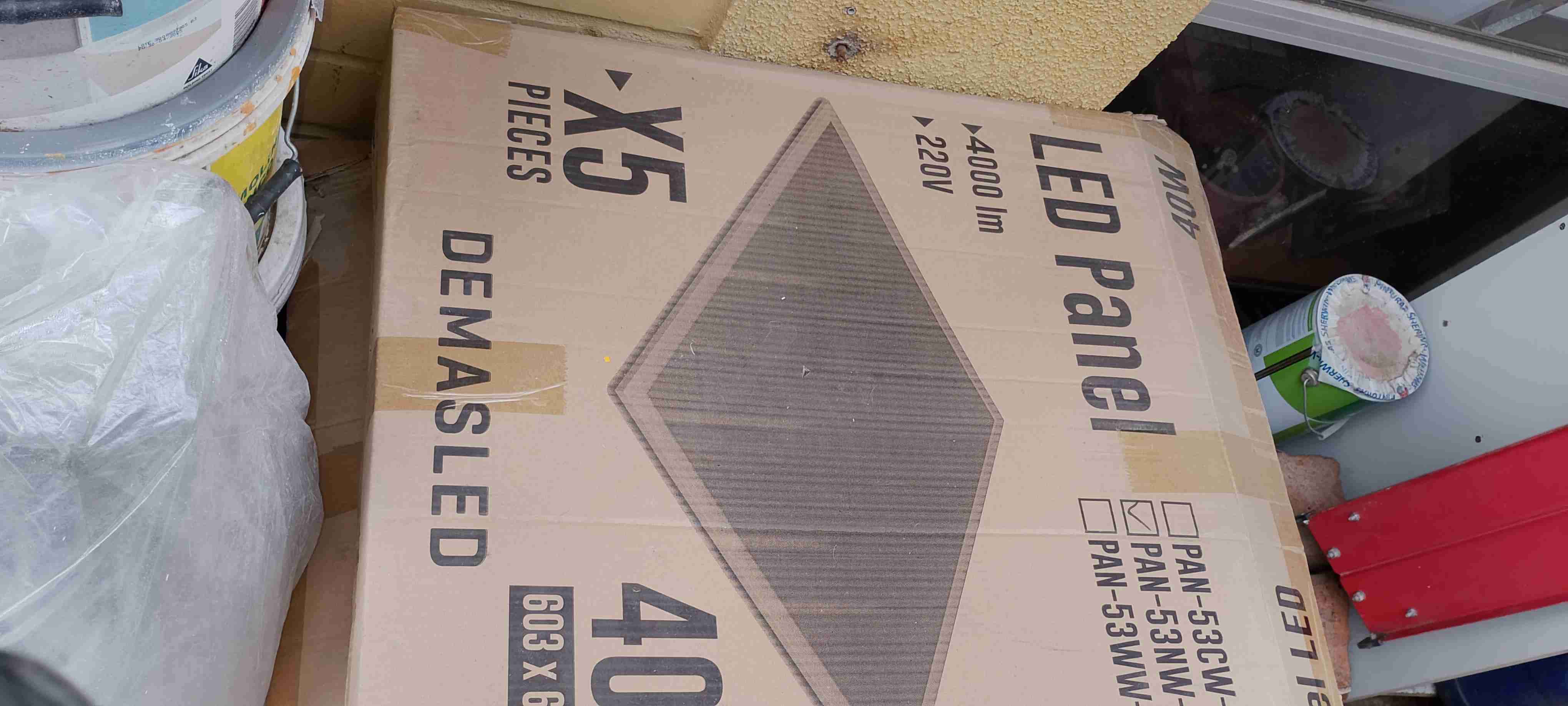 Panel LED cuadrado blanco - miniatura 2