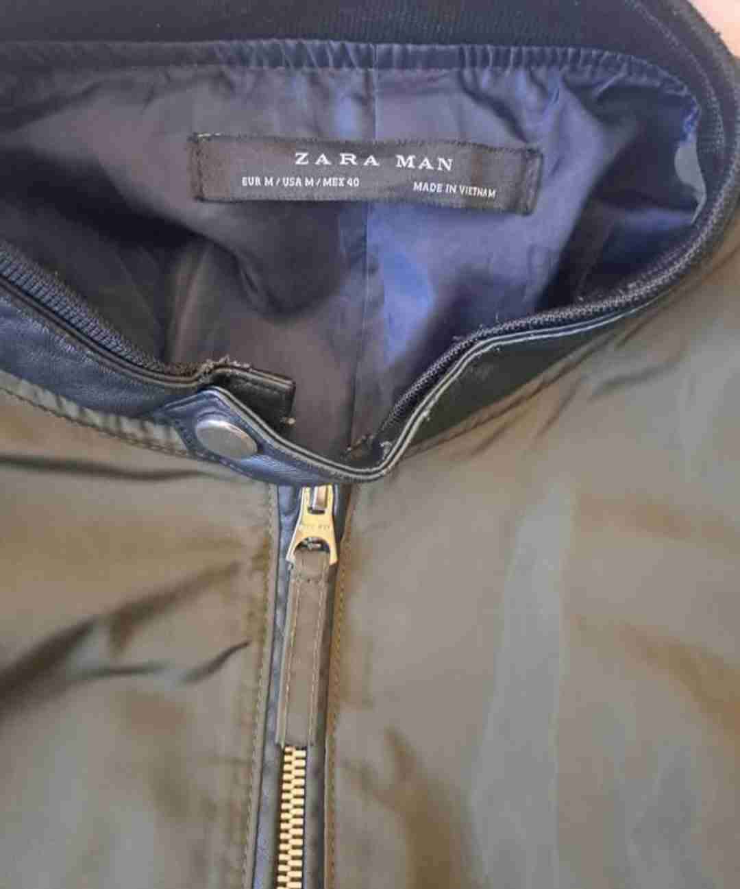 Chaqueta bomber verde hombre zara - miniatura 2