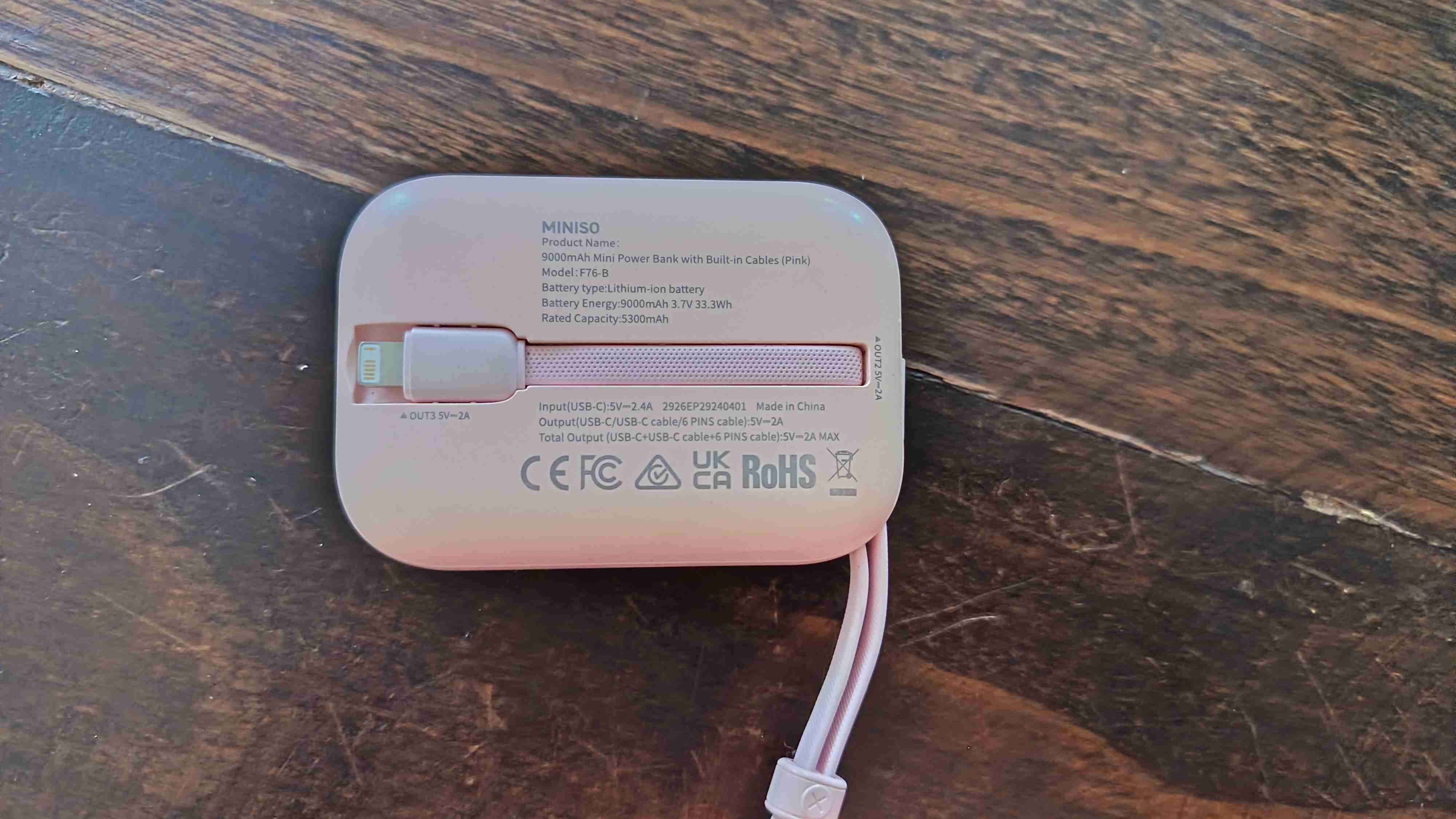 Cargador portátil Miniso - miniatura 2