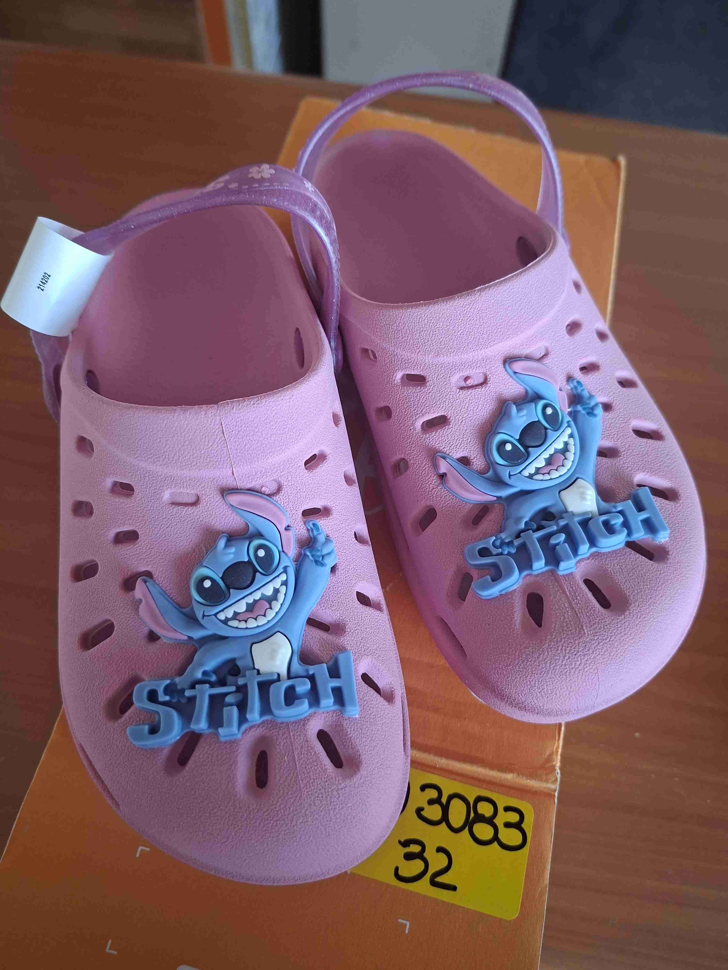 Sandalias crocs Stitch rosadas - miniatura 3