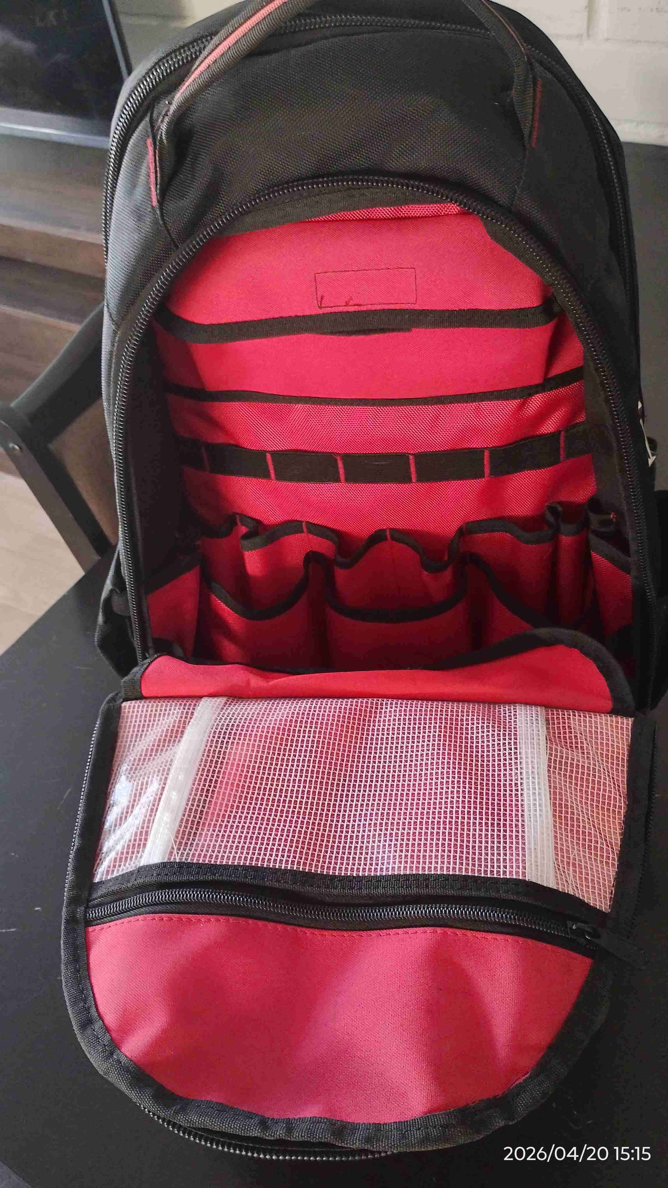 Mochila Milwaukee negra y roja - miniatura 4