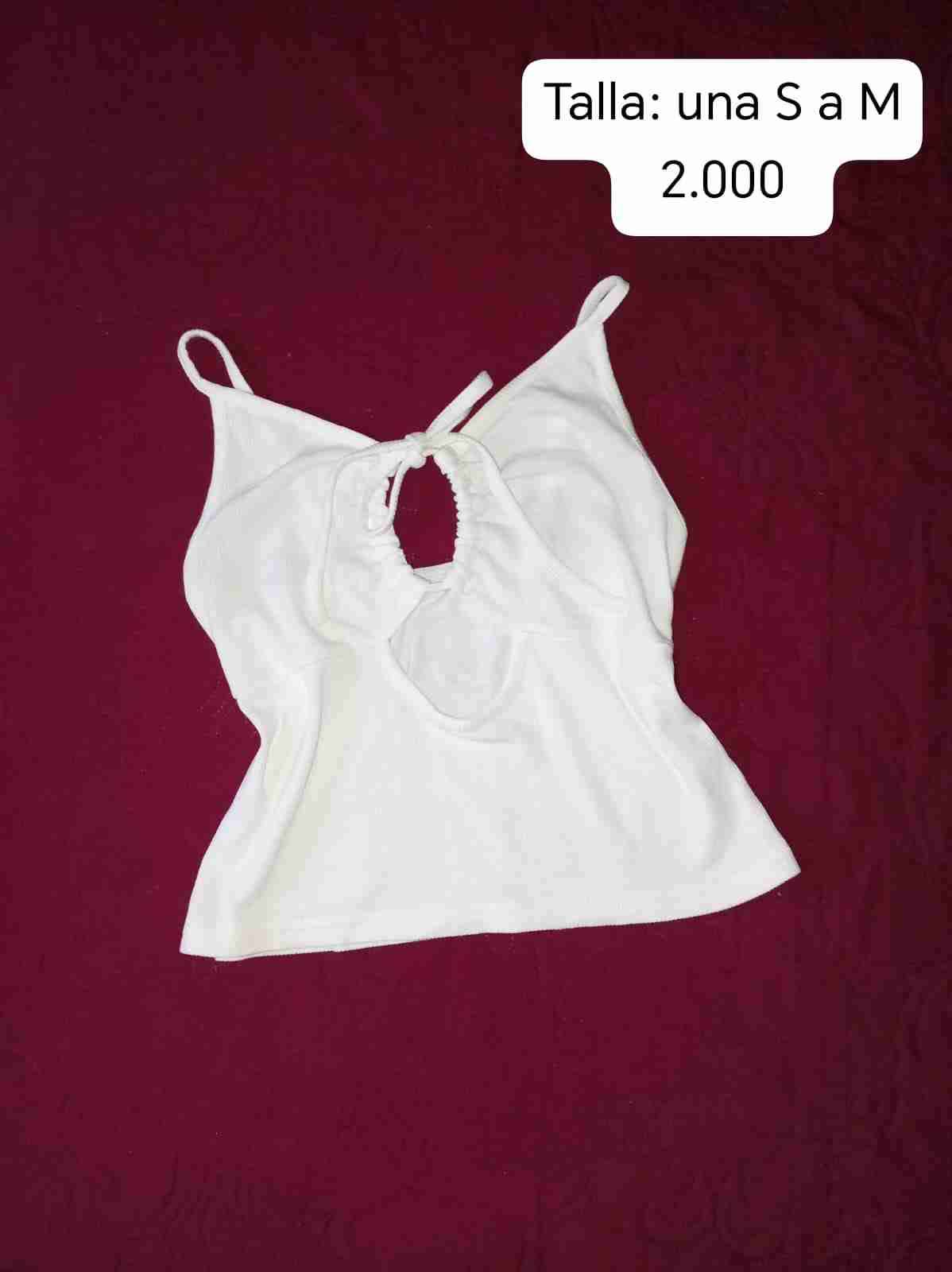 Top blanco sin mangas - miniatura 5