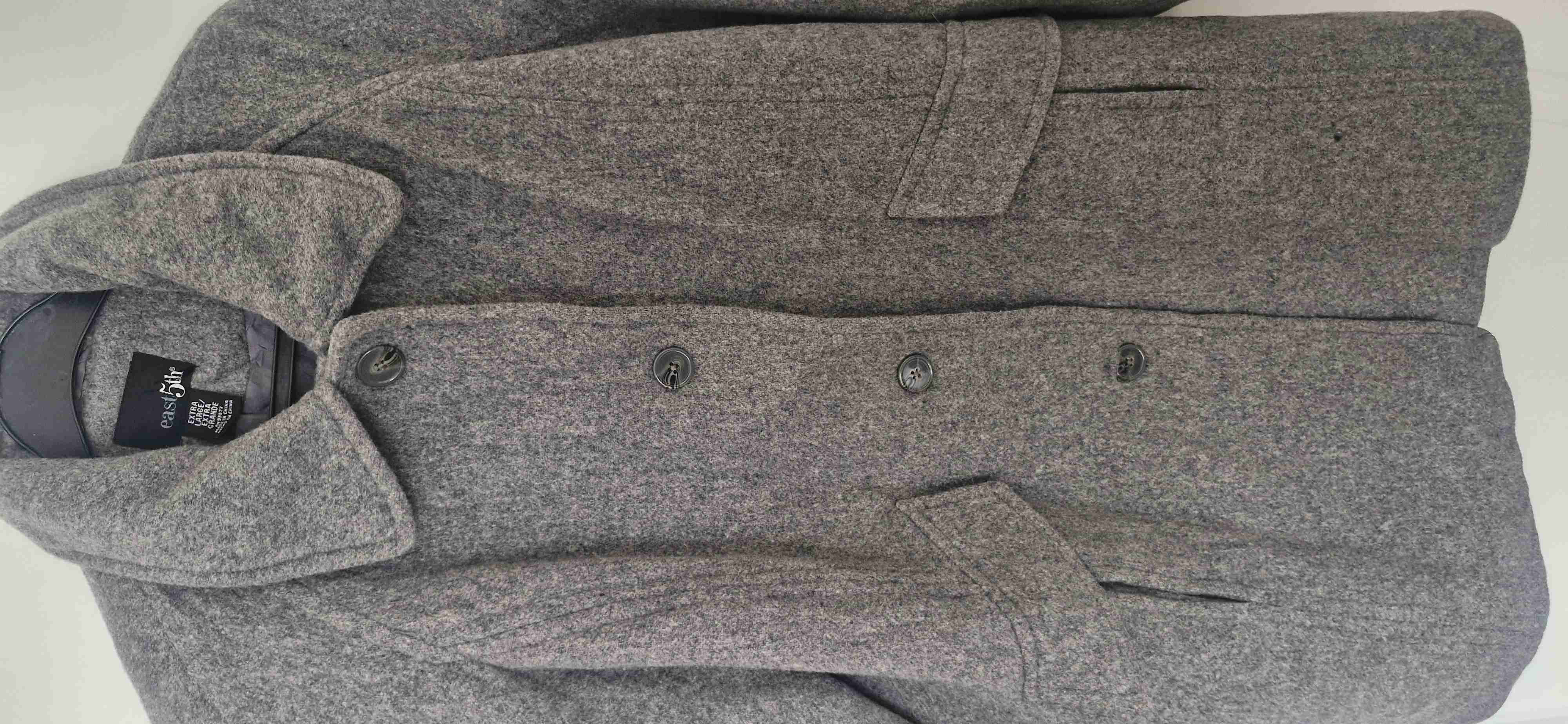 Abrigo de Lana East 5th - Gris Jaspeado XL - miniatura 3