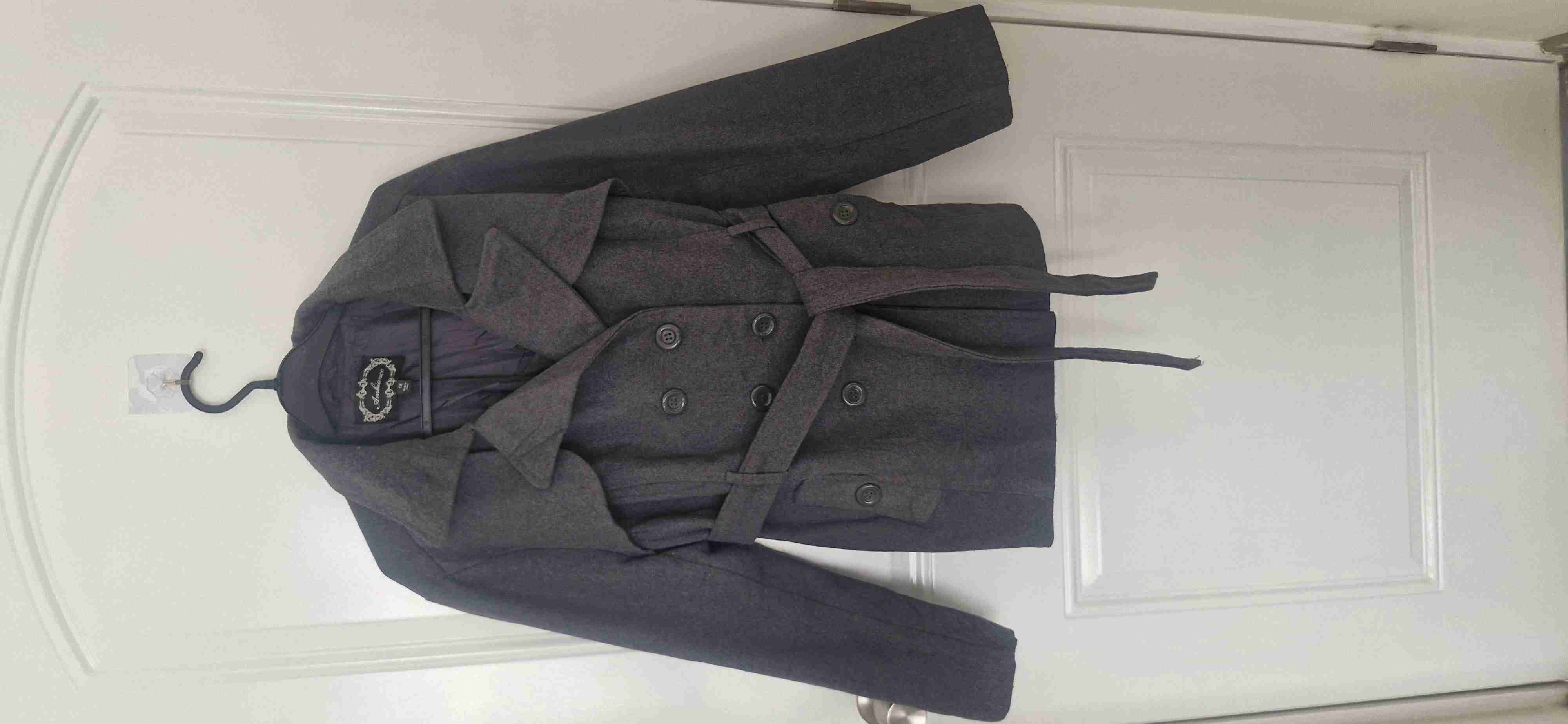 Abrigo Trench Ambiance Talla  (XL) - Gris Carbón