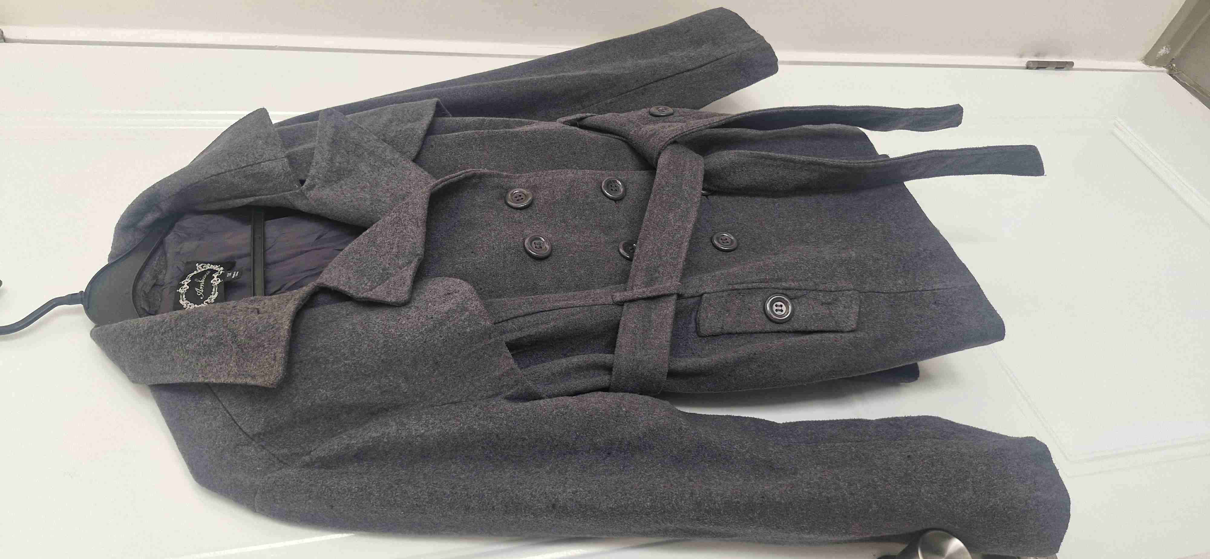 Abrigo Trench Ambiance Talla  (XL) - Gris Carbón - miniatura 2