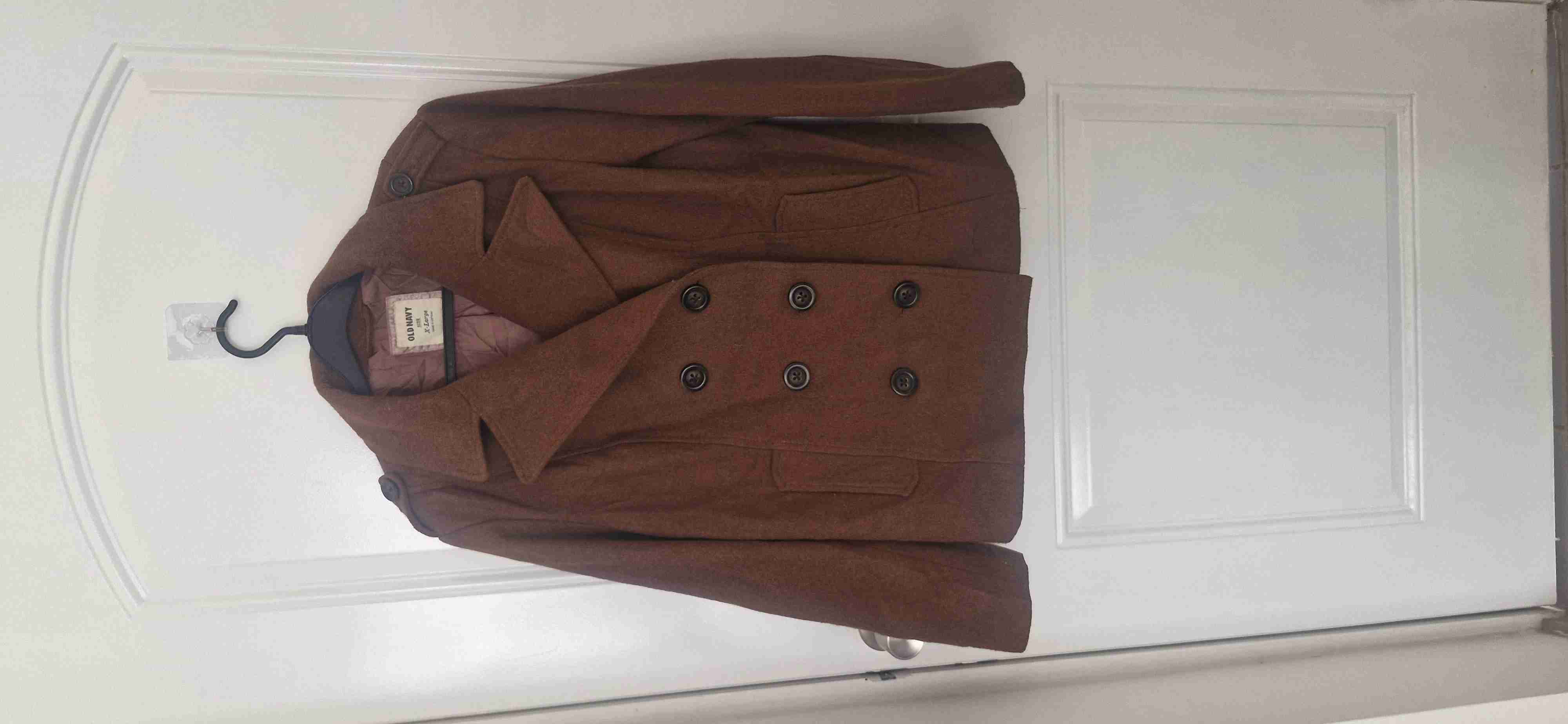 Chaquetón Peacoat Old Navy Talla XL - Café Tabaco