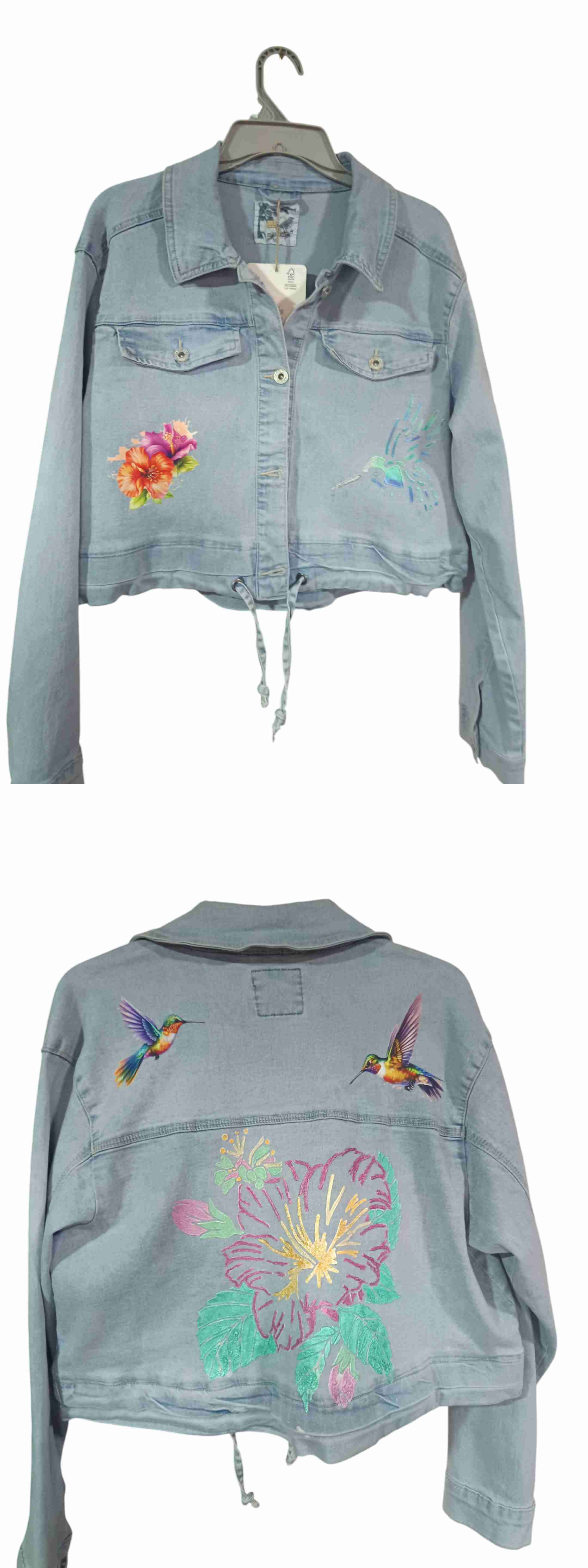 Chaqueta de mezclilla con diseño - miniatura 2