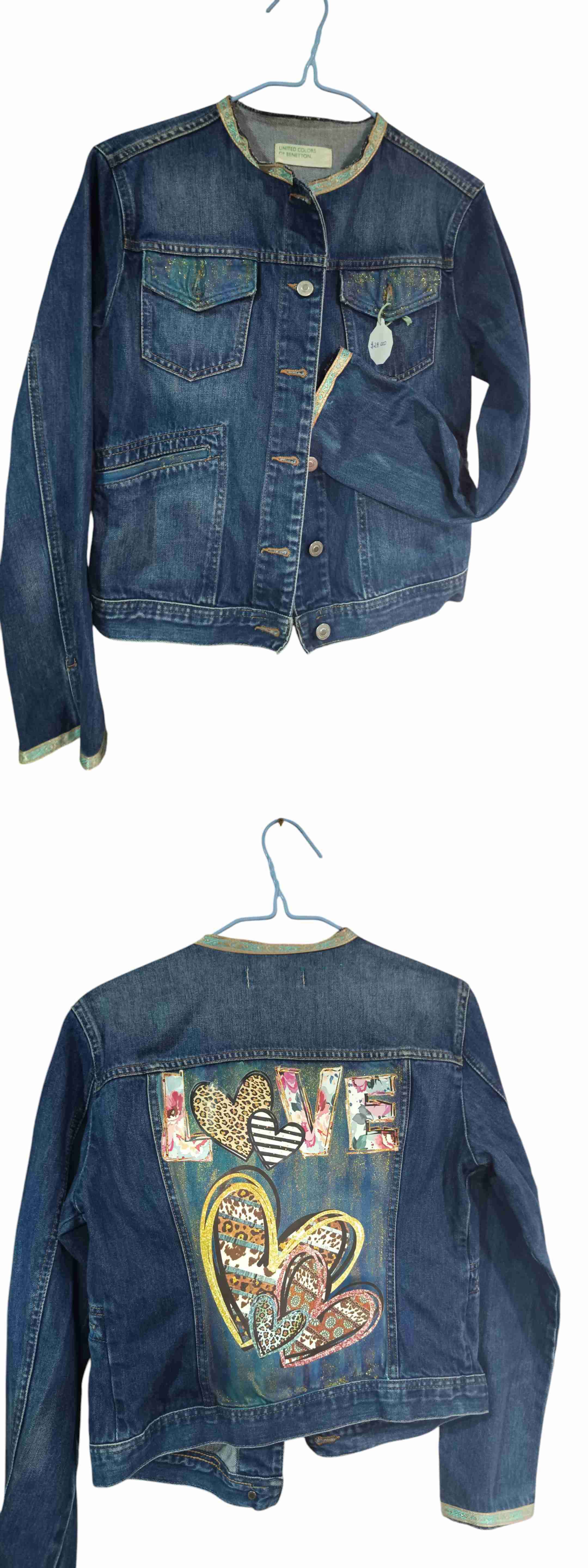 Chaqueta de mezclilla con diseño - miniatura 4