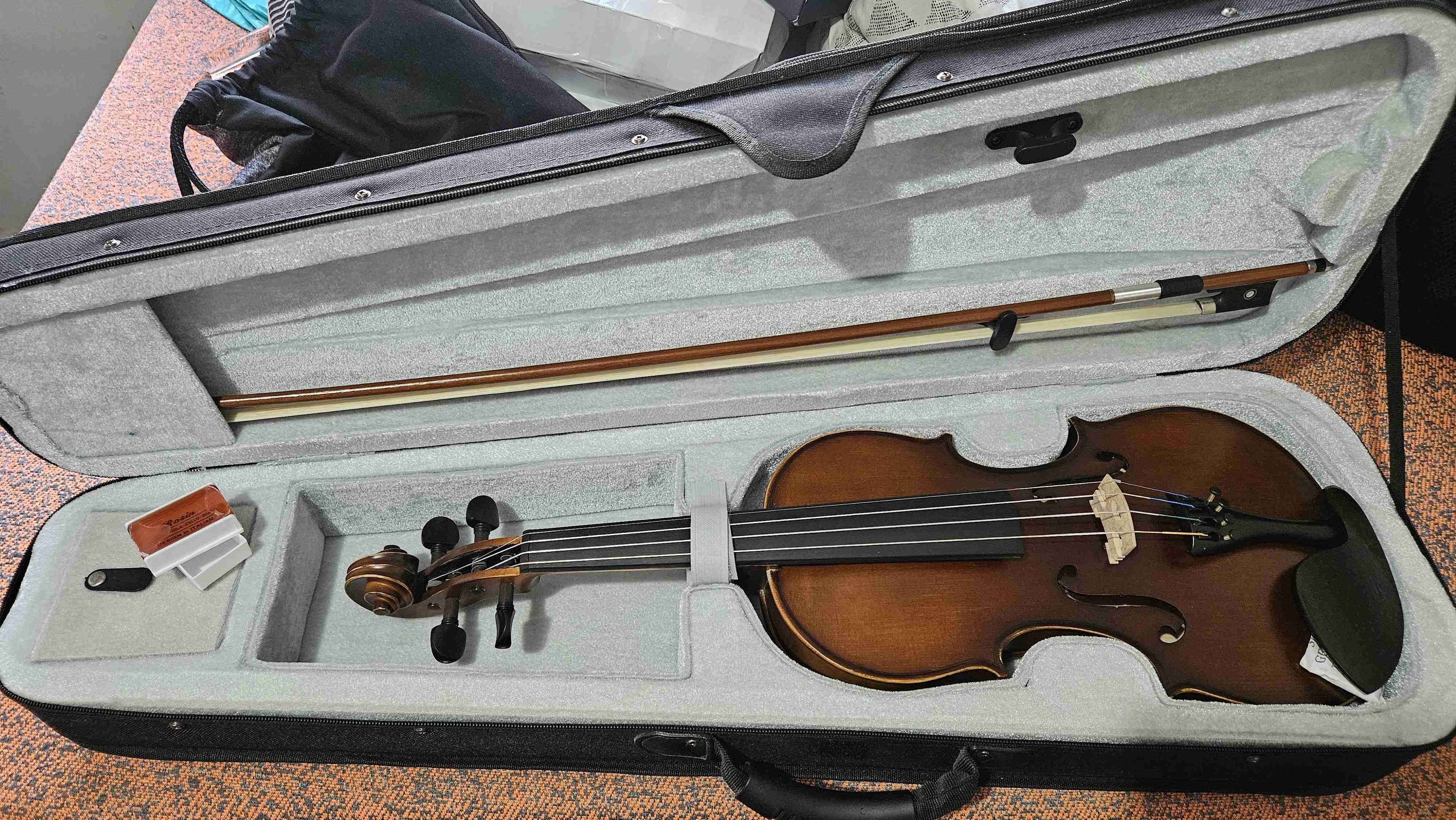 Violín Apresto envejecido con estuche incluido - miniatura 2