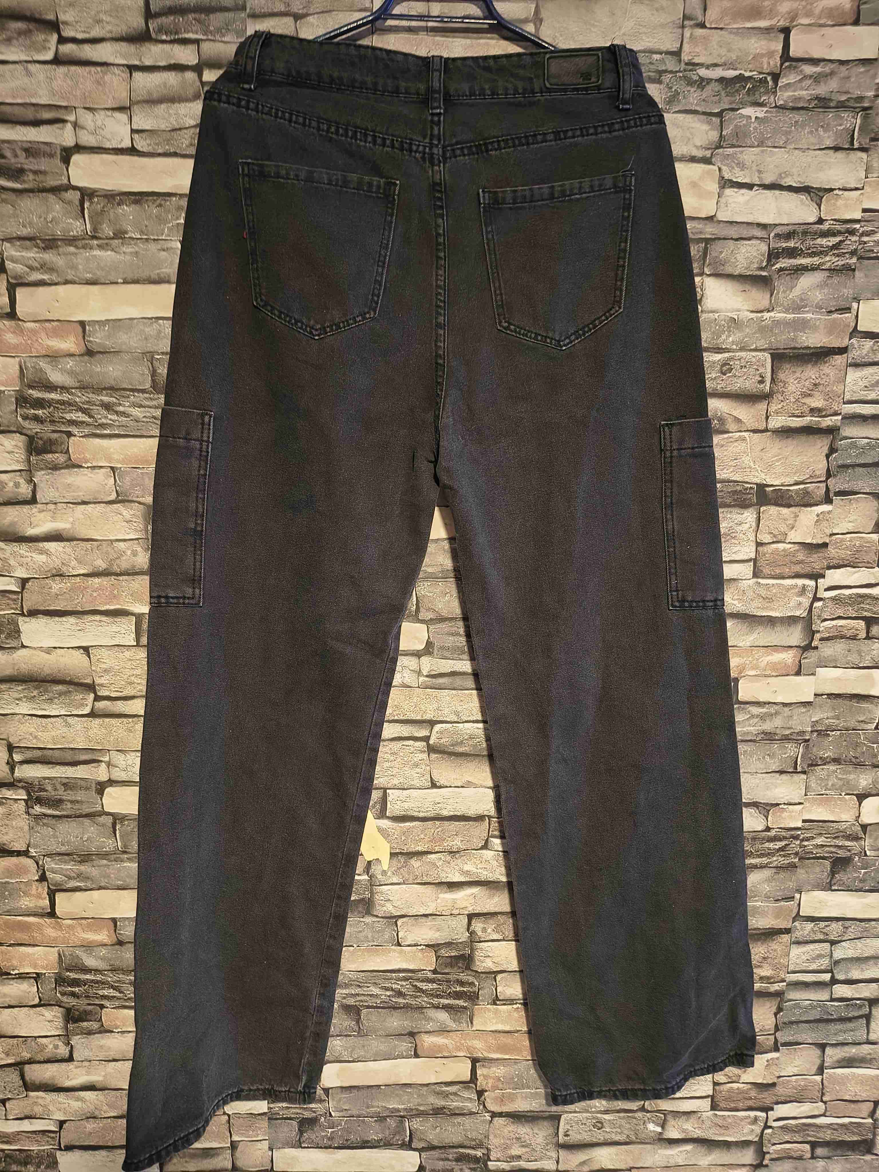 Pantalones cargo negros Basemet 40 wid leg - miniatura 2